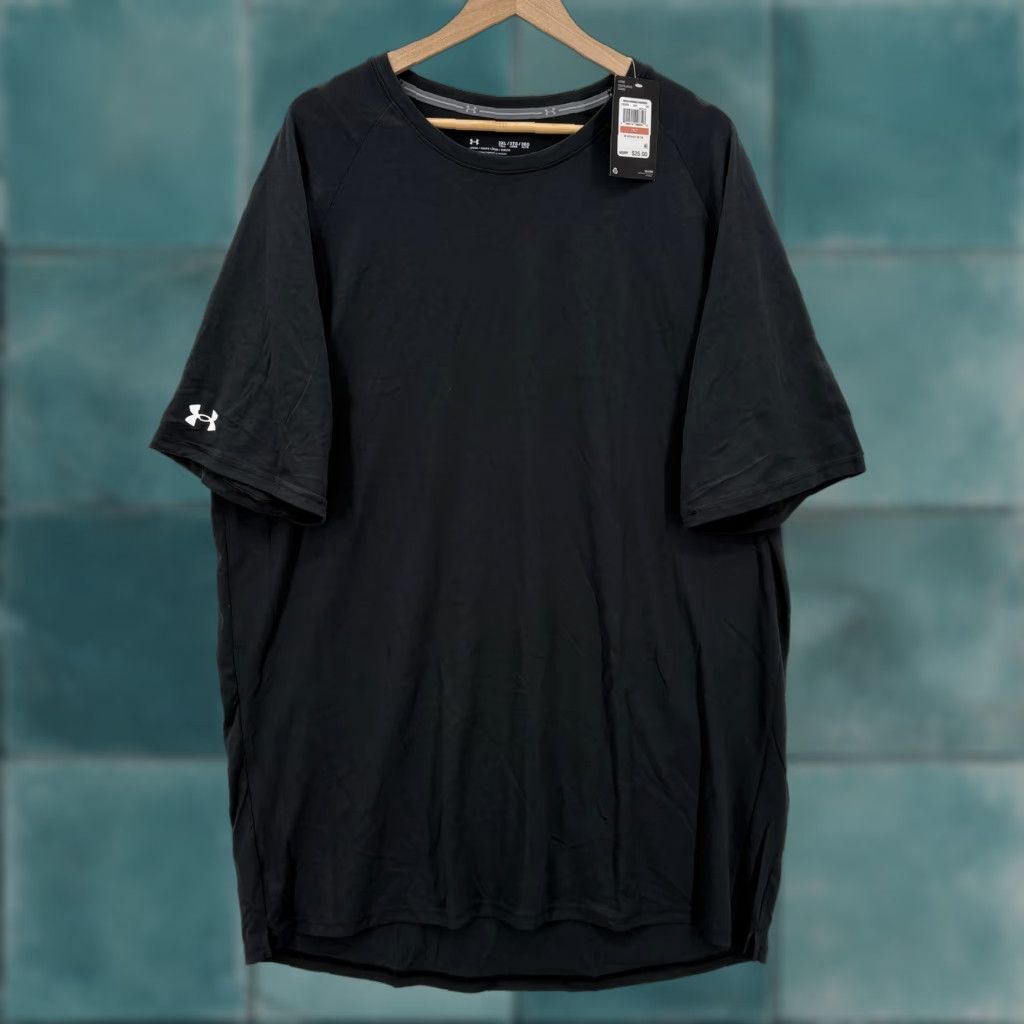 Under Armour VINTAGE Under Armour Shirt Mens 3XLT Black UA Athletics Short Sleeve Performance Tee Top Size US XXL / EU 58 / 5 - 1 Thumbnail