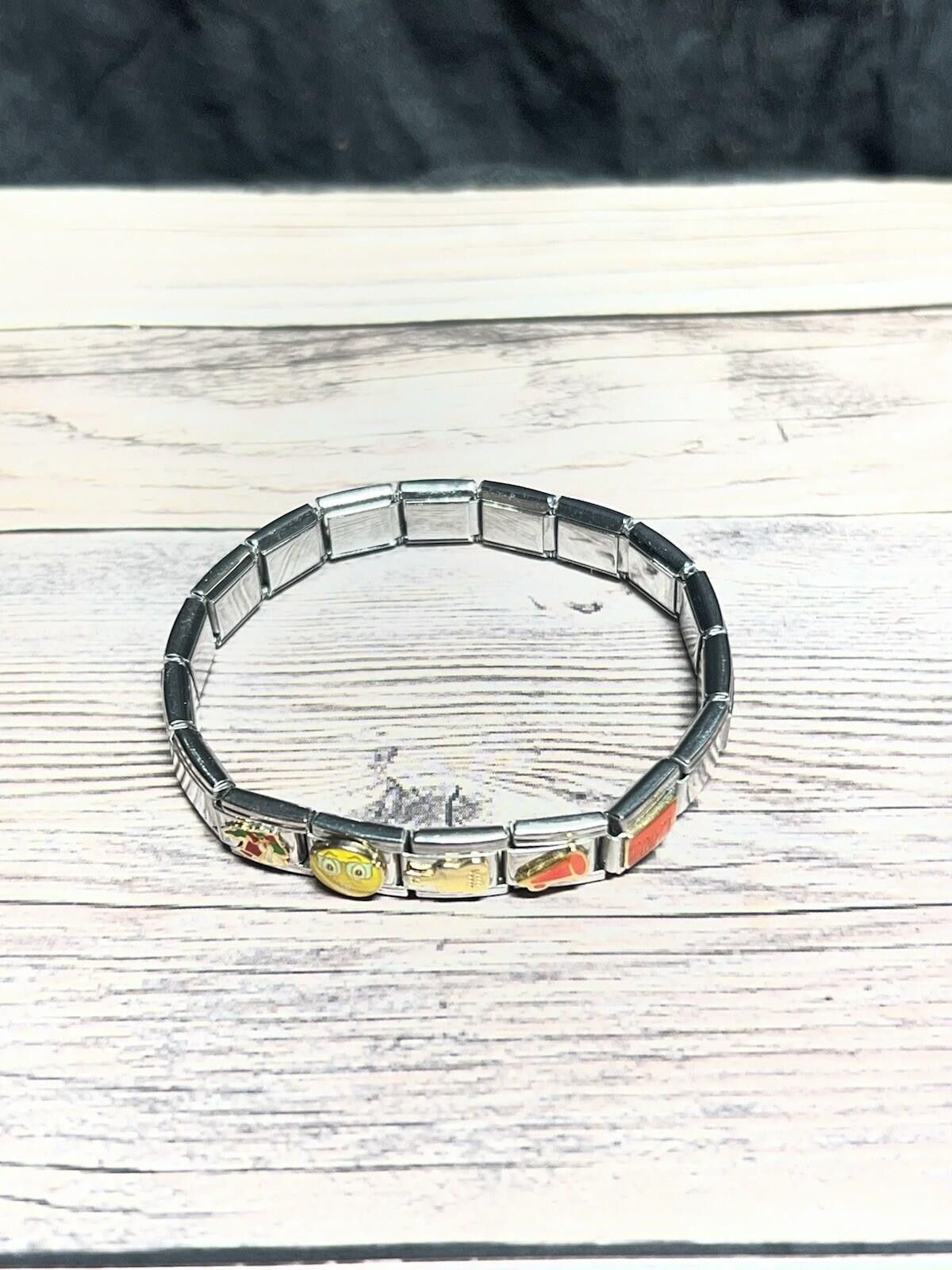 The Unbranded Brand Italian Charm Bracelet with Mixed misc. Vintage Charms Size ONE SIZE - 5 Thumbnail