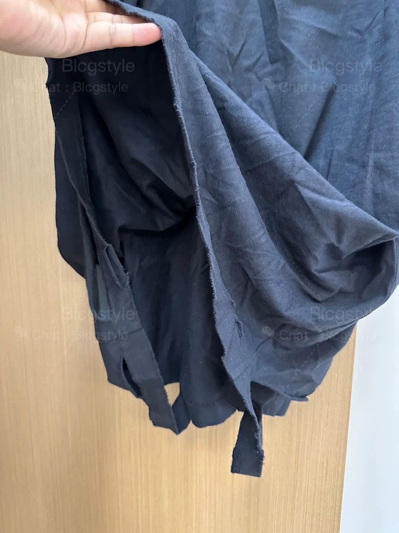Balenciaga Balenciaga Earth Washed Vintage Ripped Distressed Short Sl Size US L / EU 52-54 / 3 - 4 Thumbnail