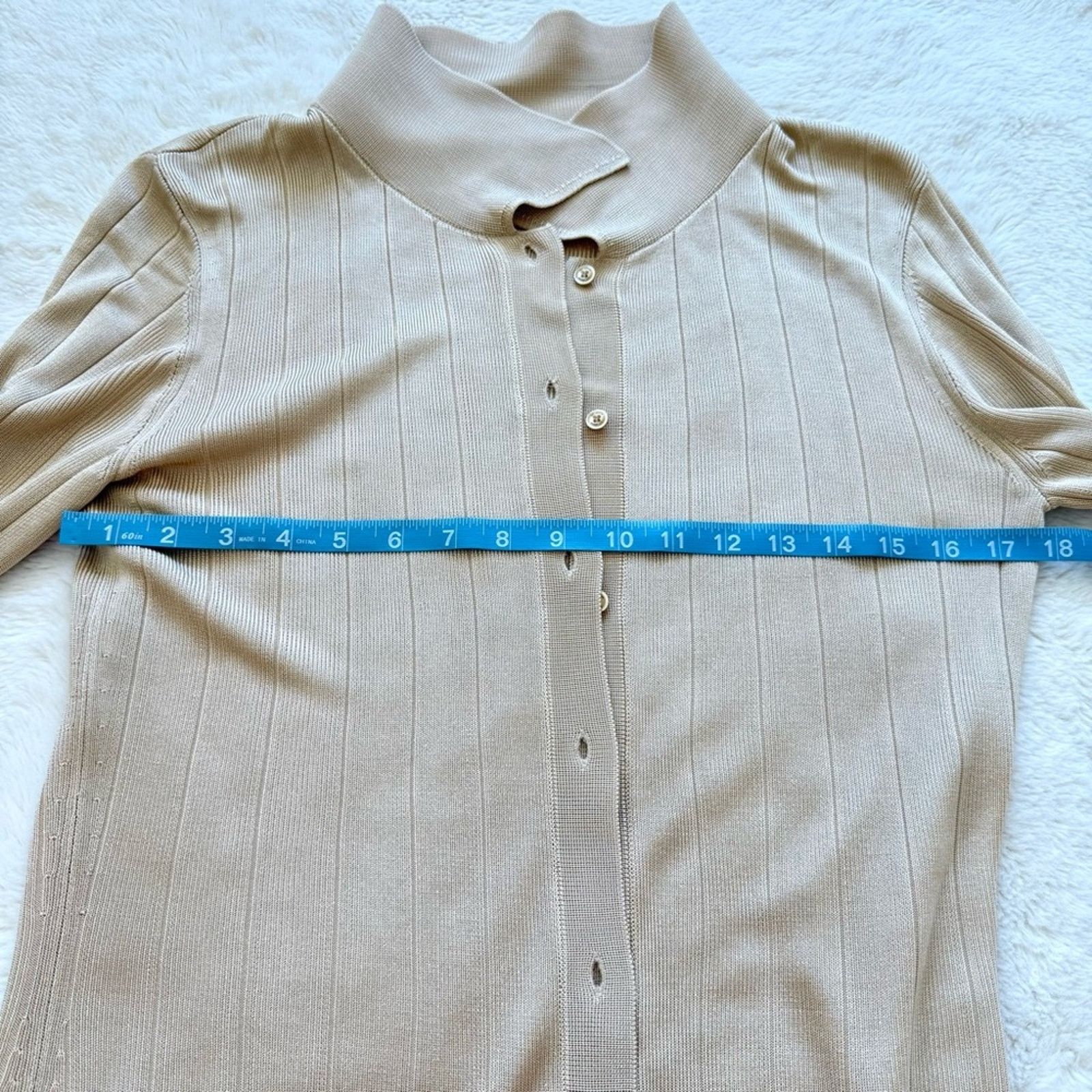 St. John St.John women beige cardigan size M Authentic Retail 750$ Size M / US 6-8 / IT 42-44 - 9 Thumbnail
