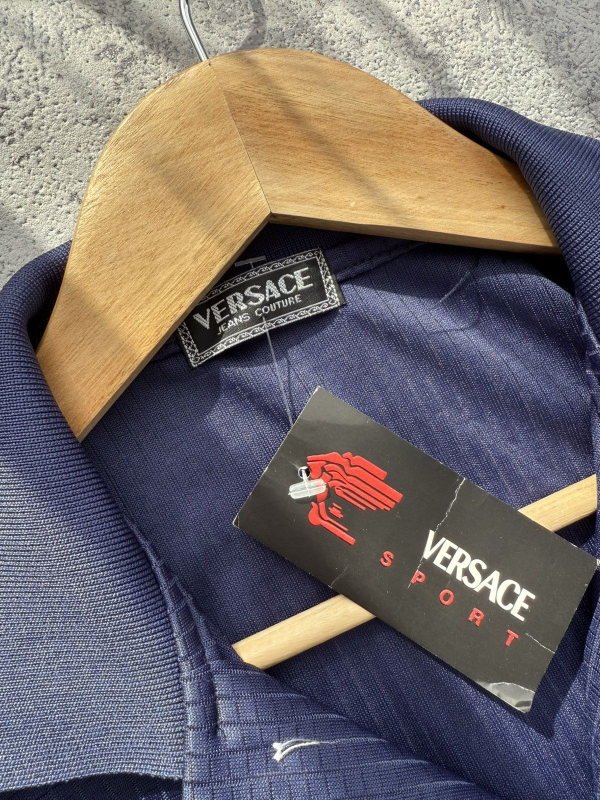 Versace × Versace Jeans Couture × Vintage Vintage 90s Versace Jeans Couture Polo T-Shirt Size US XL / EU 56 / 4 - 6 Thumbnail