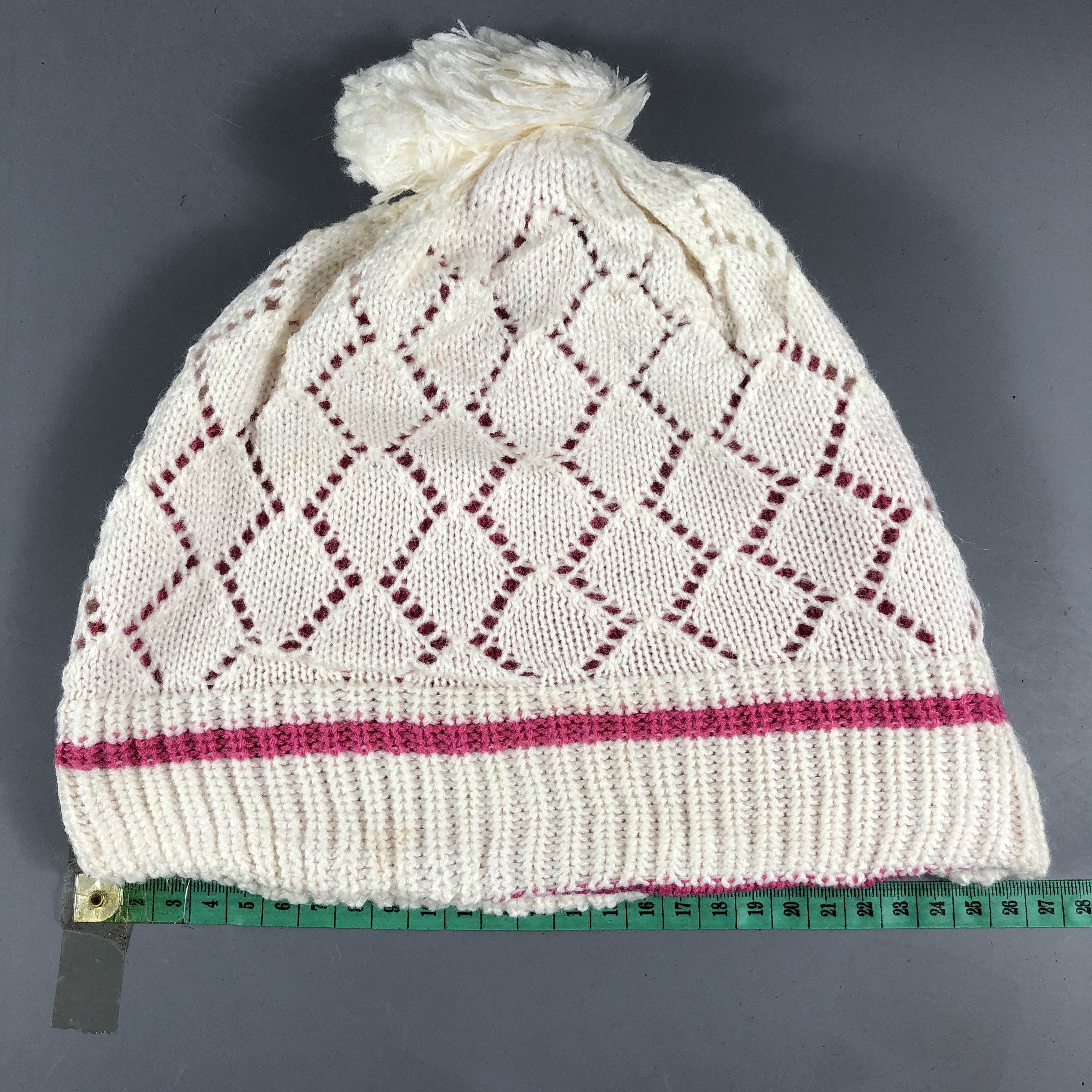 Japanese Brand × Vintage Japanese Brand Pom Hat Beanie Size ONE SIZE - 3 Thumbnail