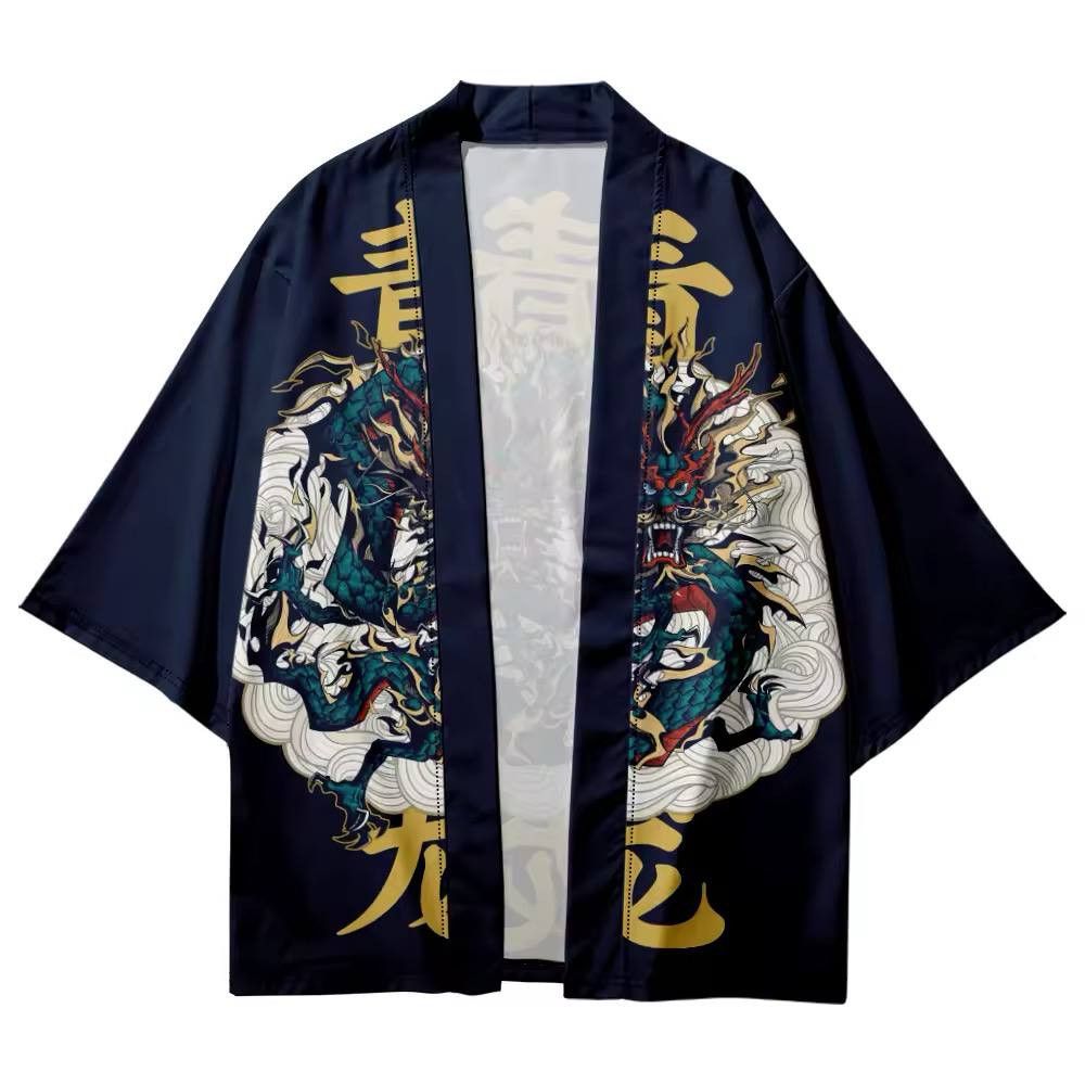 Japanese Brand × Vintage Japanese-style dragon shirt Size US L / EU 52-54 / 3 - 4 Thumbnail