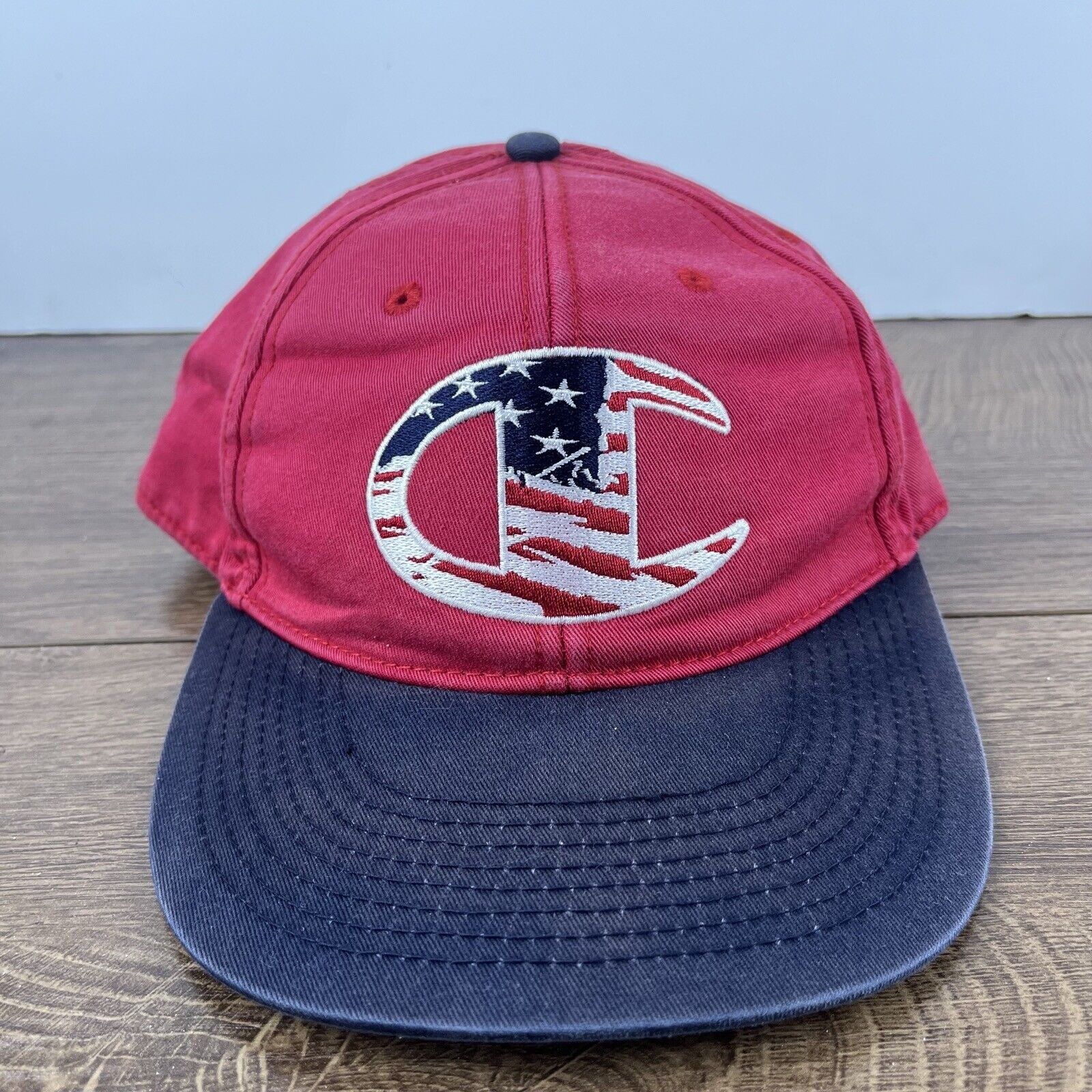 Champion Champion Brand Hat Champion Snapback Adjustable Hat Red Hat Size ONE SIZE - 3 Thumbnail