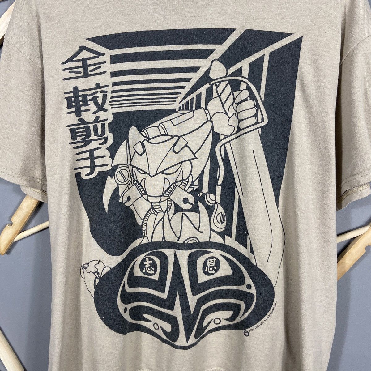 Anime Vintage 2002 Digital Konfusion Anime Samurai Robot DJ Tee Size US L / EU 52-54 / 3 - 7 Thumbnail