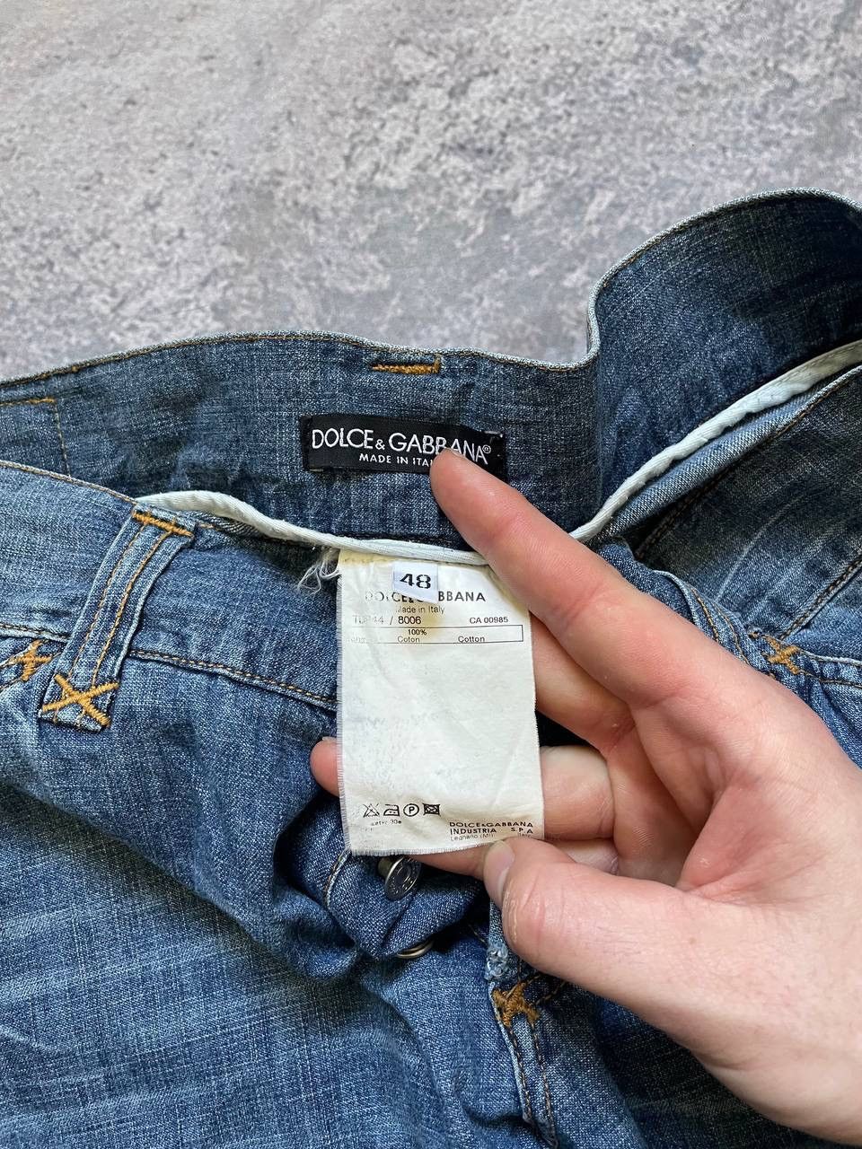 Dolce & Gabbana Dolce & Gabbana Vintage "D&G" Logo Embroidered Denim Jeans Size US 32 / EU 48 - 14 Thumbnail
