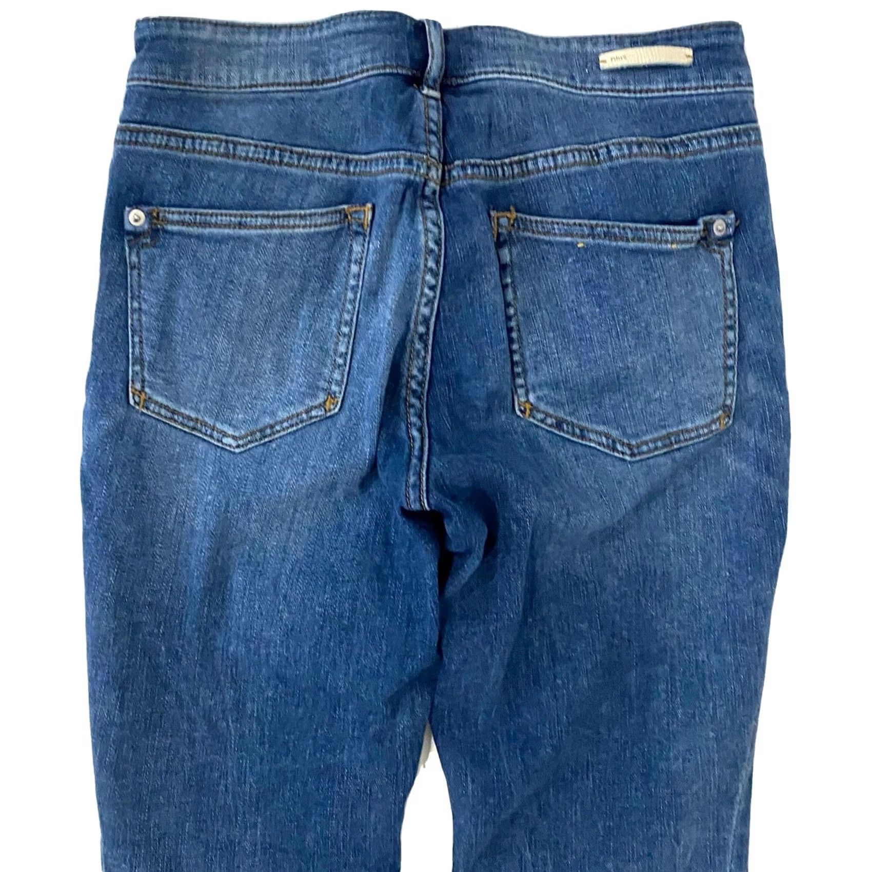 Vintage Pilcro And The Letterpress Jeans High Rise Skinny Frayed Hem 2-Tone Denim 28 Woman Blue Jeans 28 Womens Skinny Denim 90s style? Size 28" / US 6 / IT 42 - 5 Thumbnail