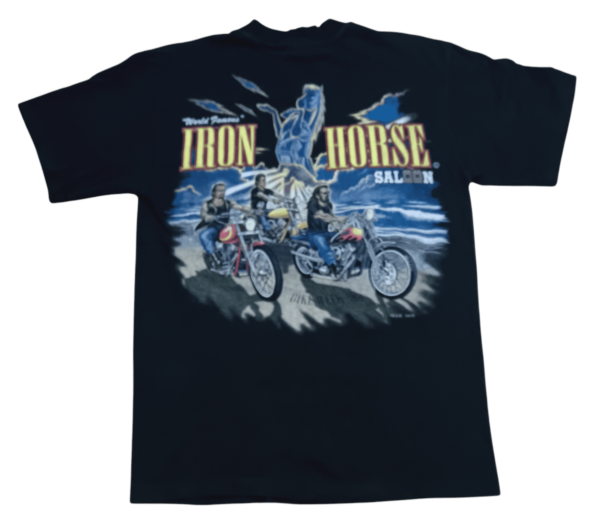 Sports Specialties VINTAGE 1996 IRON HORSE SALOON BIKE WEEK SINGLE POCKET SHIRT Size US M / EU 48-50 / 2 - 4 Thumbnail