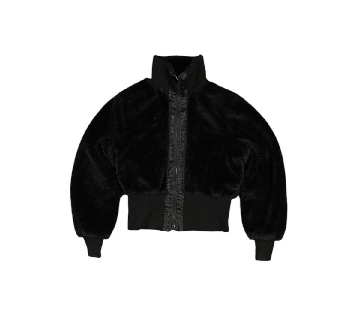 Vintage Cropped Faux Fur bomber jacket Size S / US 4 / IT 40 - 1 Thumbnail