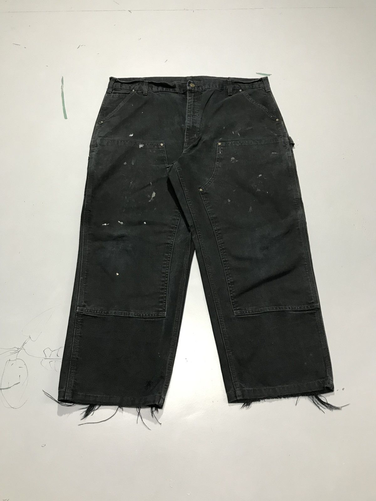 Carhartt Vintage carhartt B136 BLK double knee workwear Size US 42 / EU 58 - 1 Thumbnail