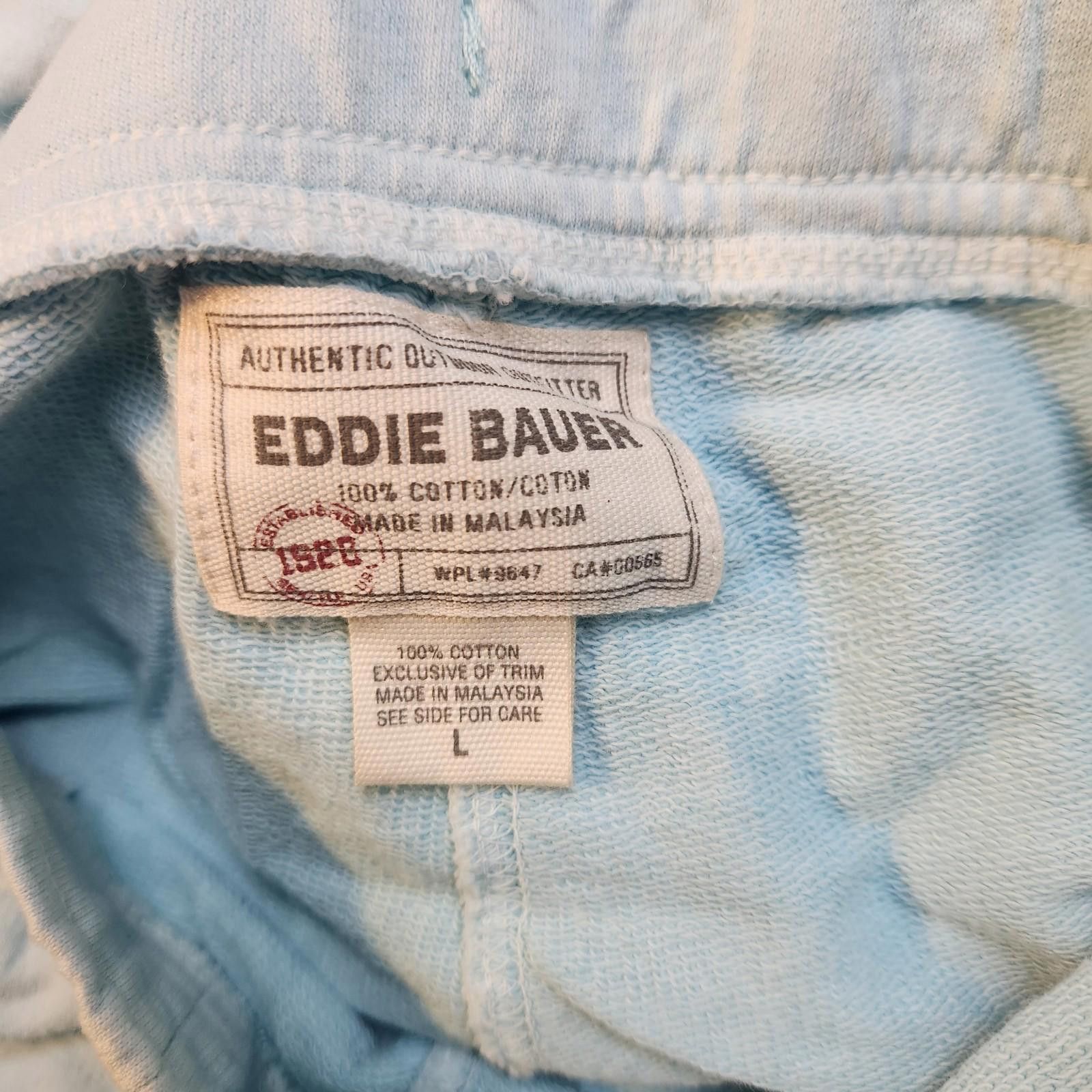 Eddie Bauer Eddie Bauer Womens Baby Blue Lounge Sweatpants Size Large Size 36" / US 14 / IT 50 - 8 Thumbnail