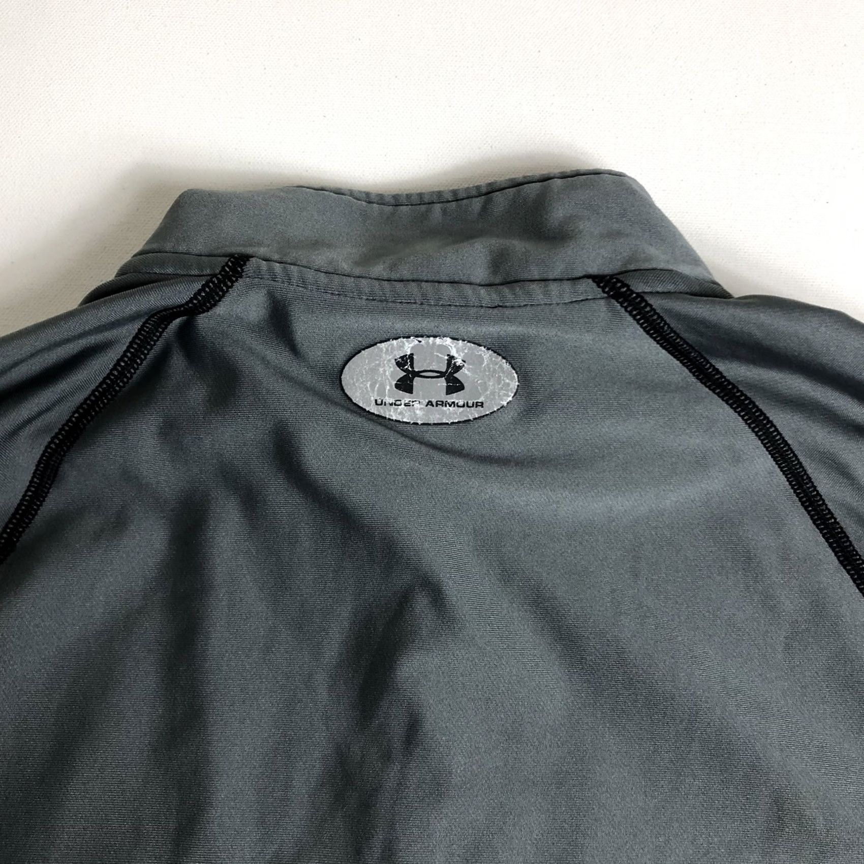 Under Armour Under Armour Cold Gear Quarter Zip Pullover Gray Long Sleeve Men's Sz M Q74 Size US M / EU 48-50 / 2 - 5 Thumbnail