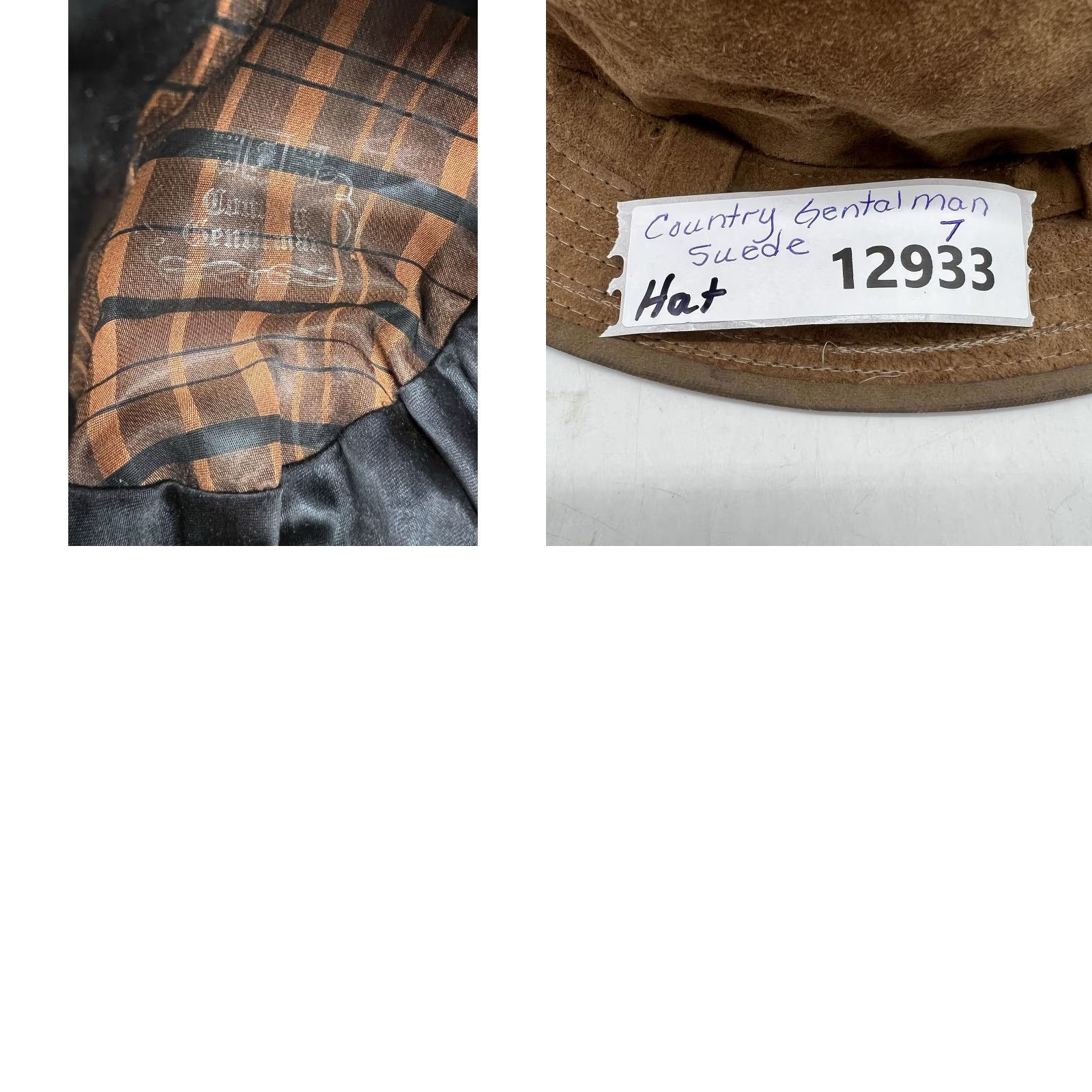 Vintage VINTAGE Country Gentleman Leather Suede Fedora Hat Brown Size 7 Travel Casual Mens Size ONE SIZE - 8 Thumbnail