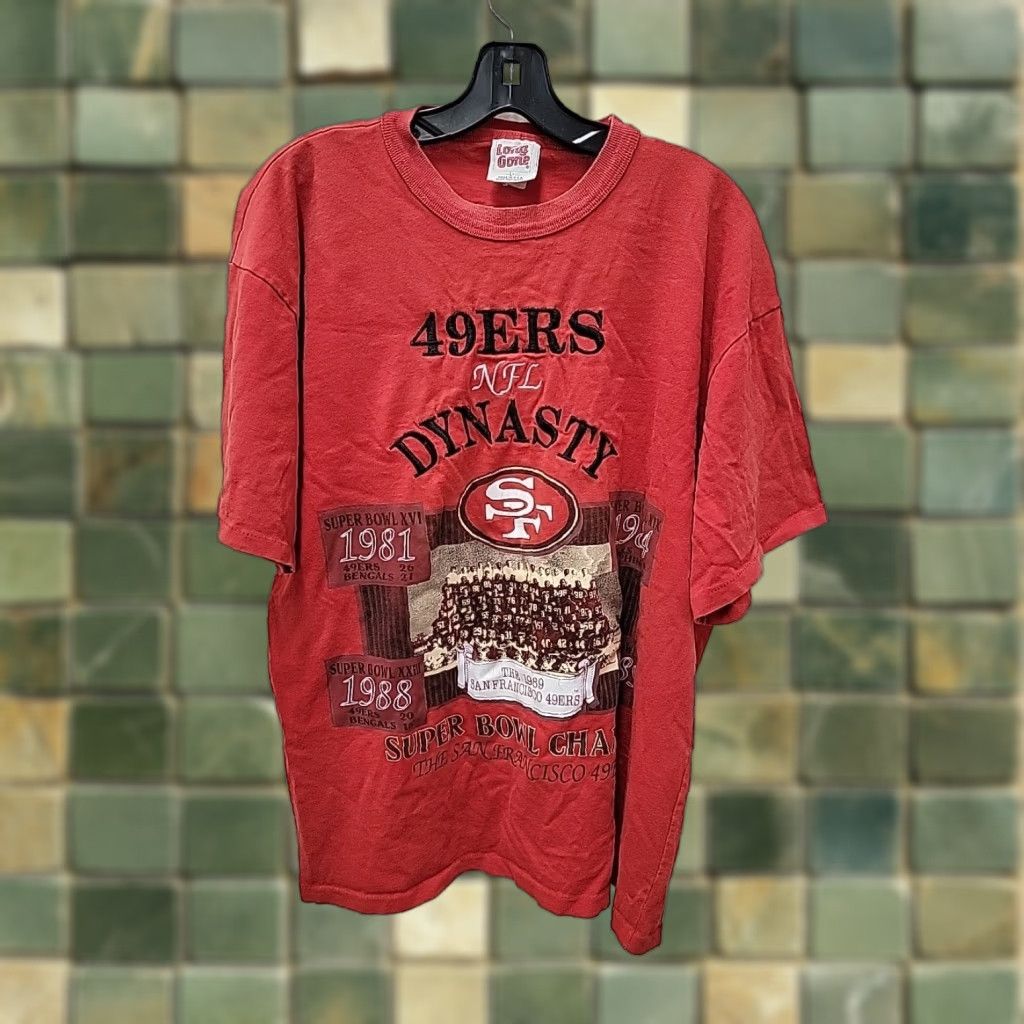 Vintage Vintage Long Gone San Francisco 49ers 1989 Graphic Tee Mens L Red Football 49ers Graphic Tee Mens L Size US L / EU 52-54 / 3 - 1 Thumbnail