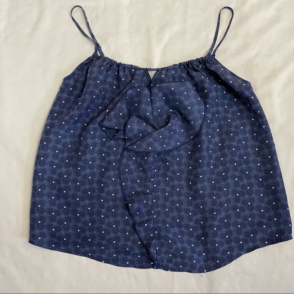 Anthropologie Anthropologie Lilka Silk Blue Floral Camisole Size XS Size XS / US 0-2 / IT 36-38 - 6 Thumbnail