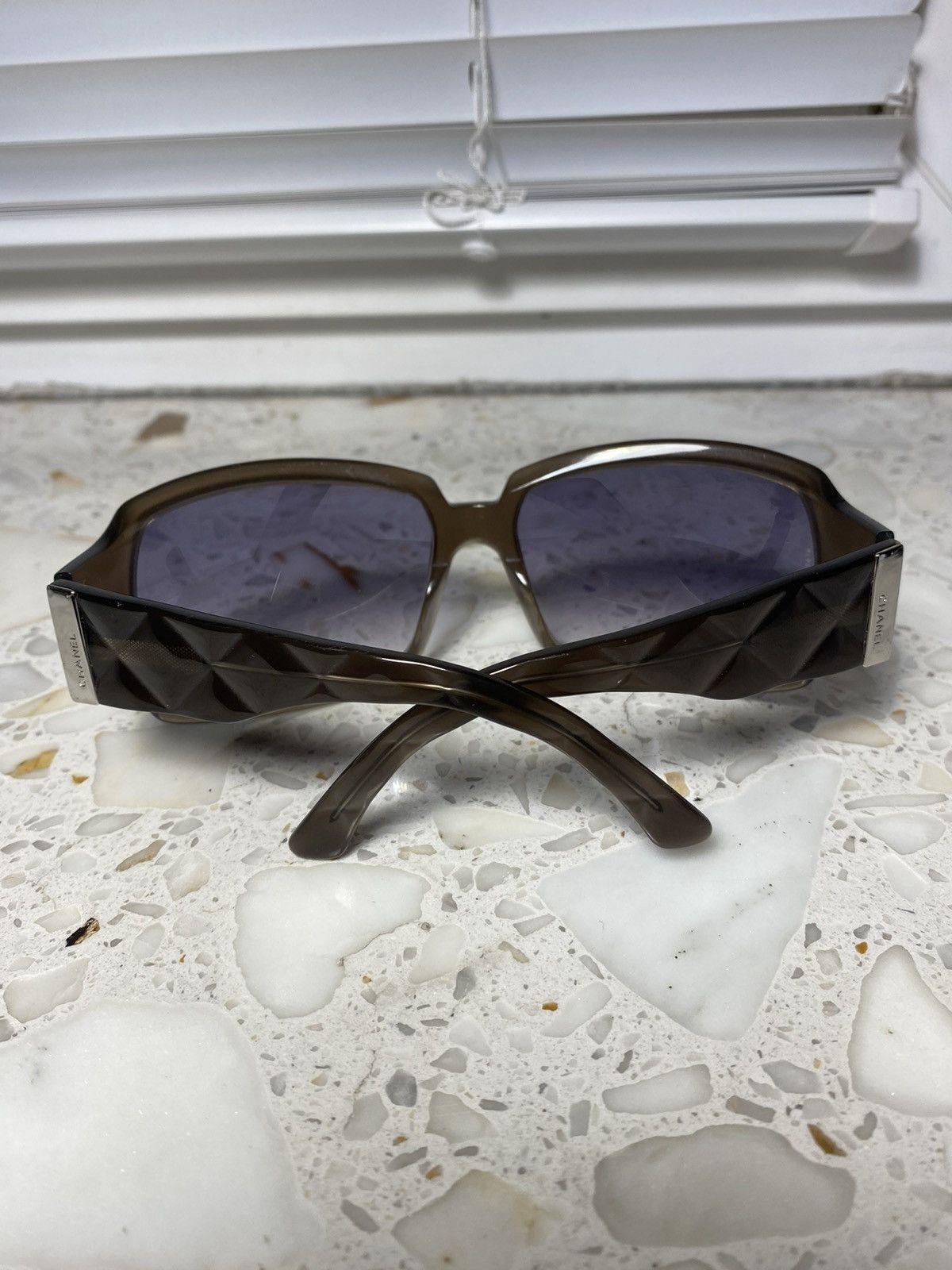 Chanel × Vintage Silver Logo Vintage Chanel Sunglasses Size ONE SIZE - 2 Thumbnail
