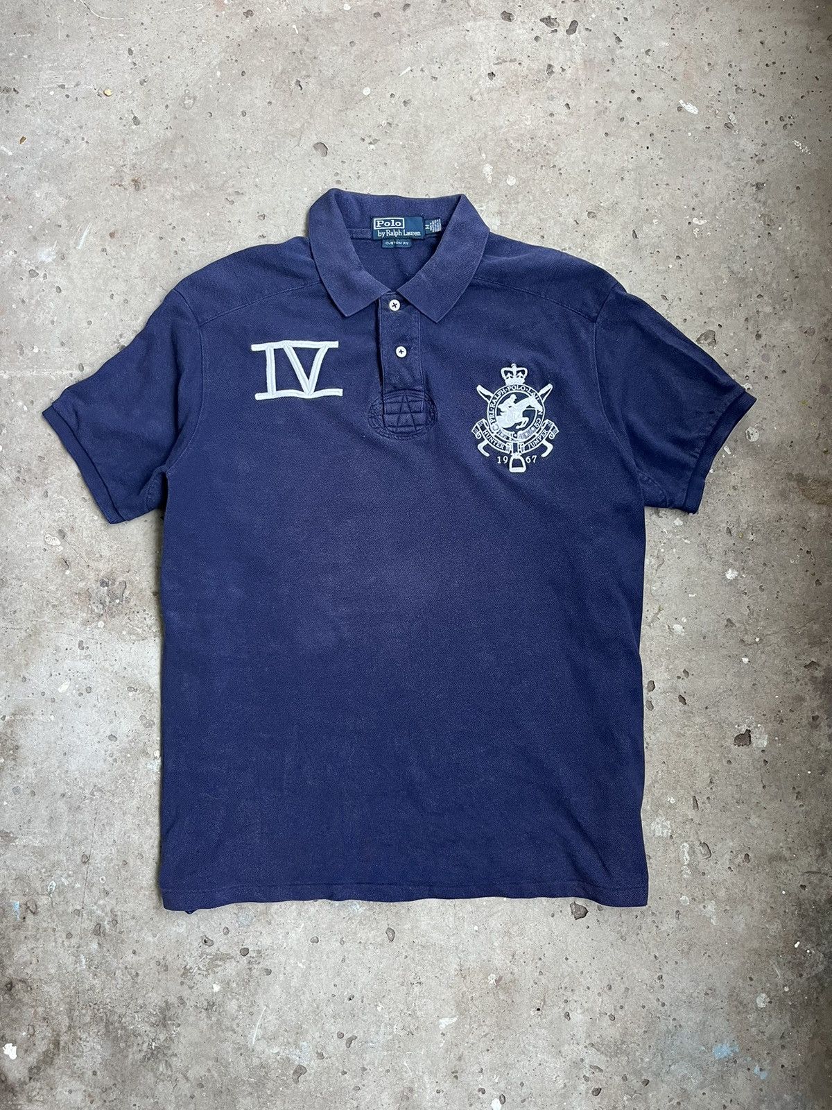 Pre-owned Polo Ralph Lauren Vintage T Chief Keef Custom Fit Polo Tee In Black