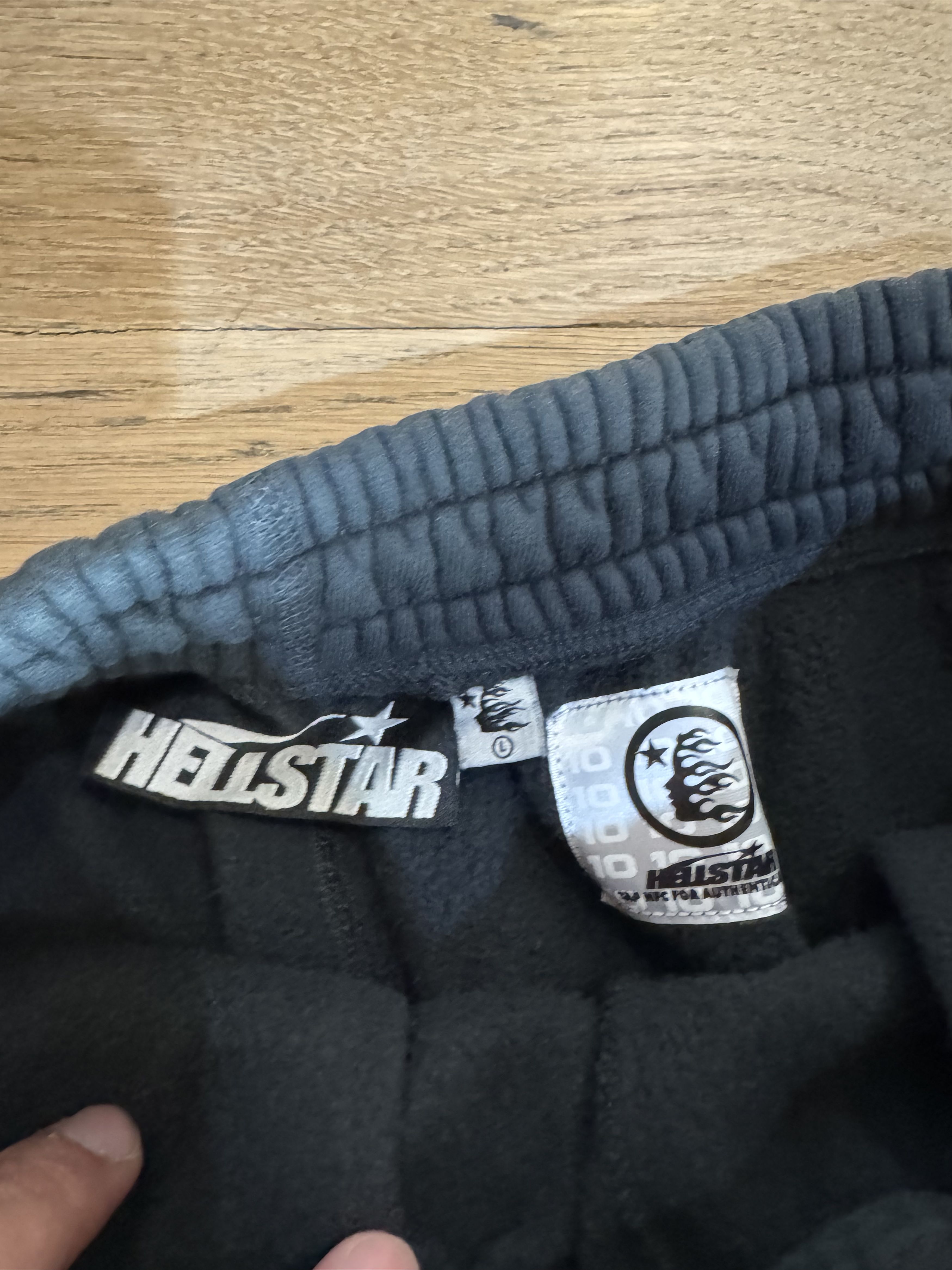 HELLSTAR HELLSTAR NO GUTS NO GLORY BLACK SWEATPANTS Size US 34 / EU 50 - 2 Thumbnail
