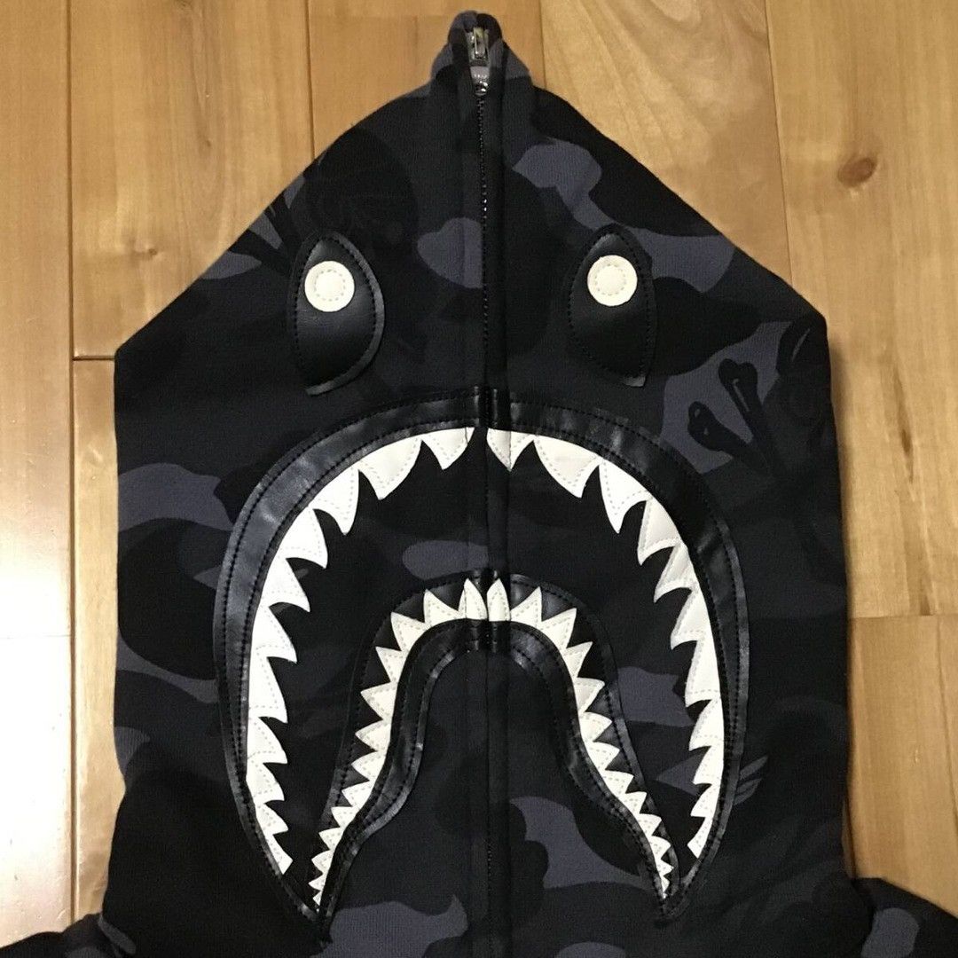 Bape × Neighborhood BAPE × NEIGHBORHOOD Shark Full Zip Hoodie a bathing ape Size US M / EU 48-50 / 2 - 3 Thumbnail