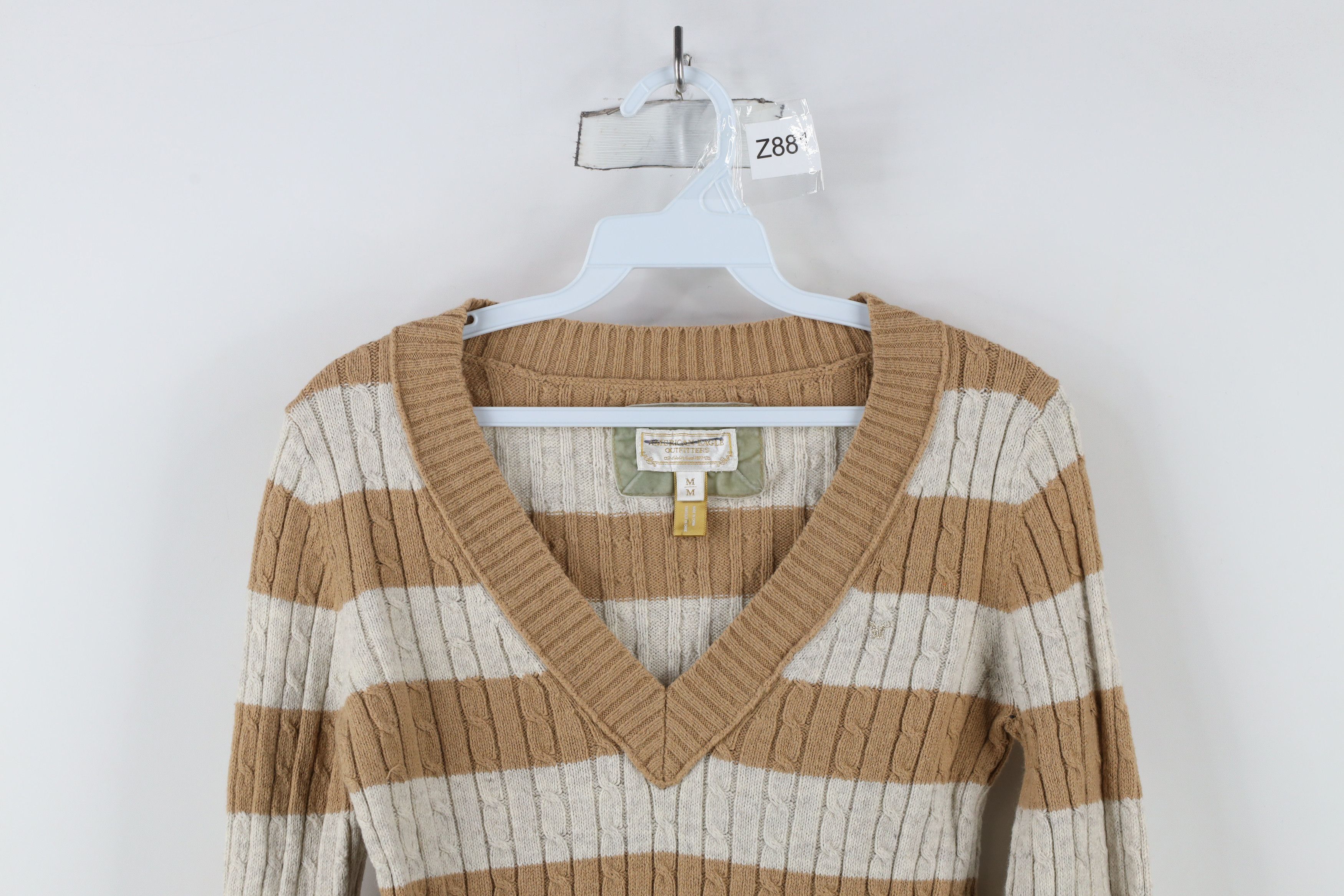 American Eagle Outfitters × Vintage Vintage Y2K American Eagle Outfitters Cable Knit Sweater Size M / US 6-8 / IT 42-44 - 2 Thumbnail