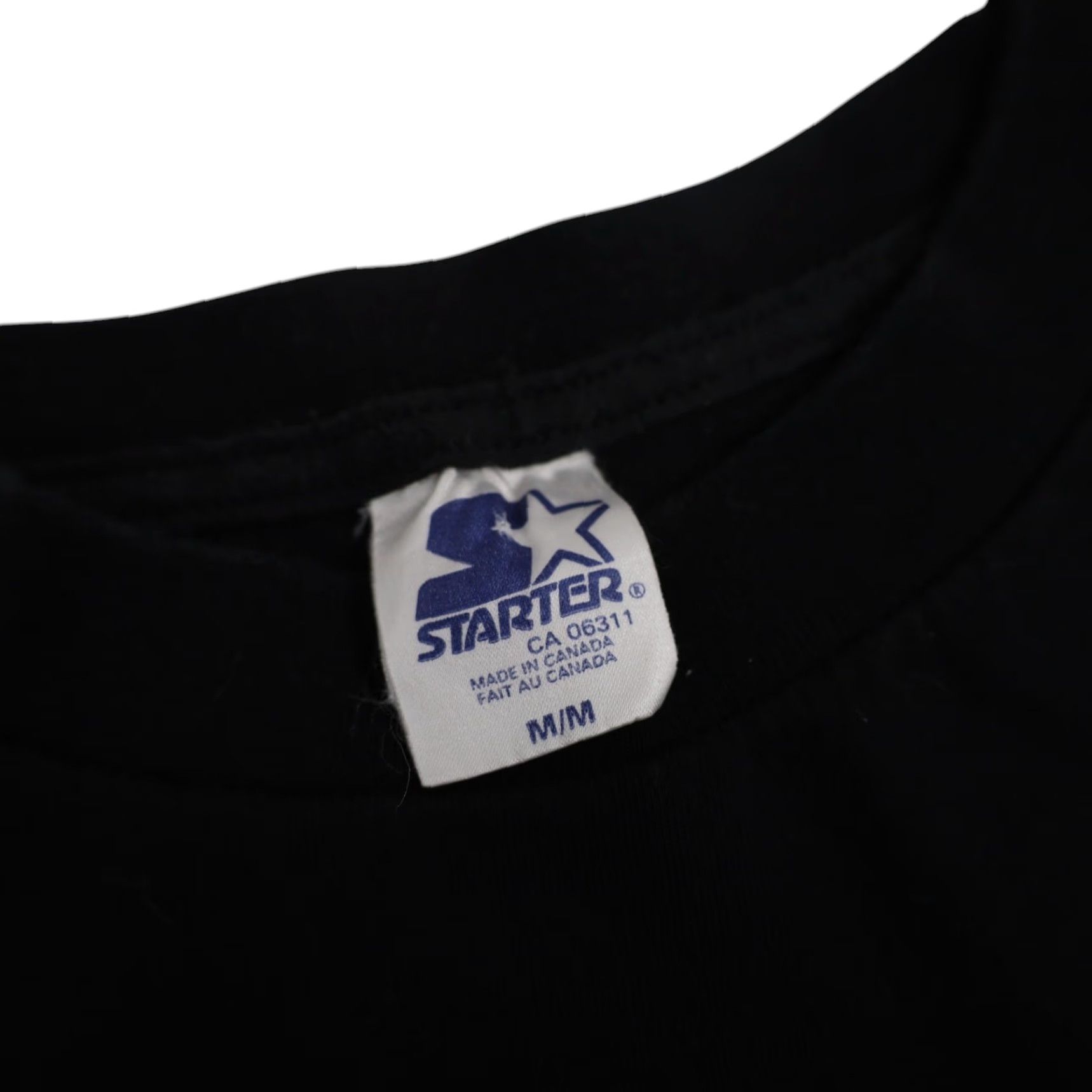Starter VINTAGE Starter Vancouver Canucks Hockey Graphic T Shirt Mens Medium Black 90s Visual/Logo Size US M / EU 48-50 / 2 - 7 Thumbnail