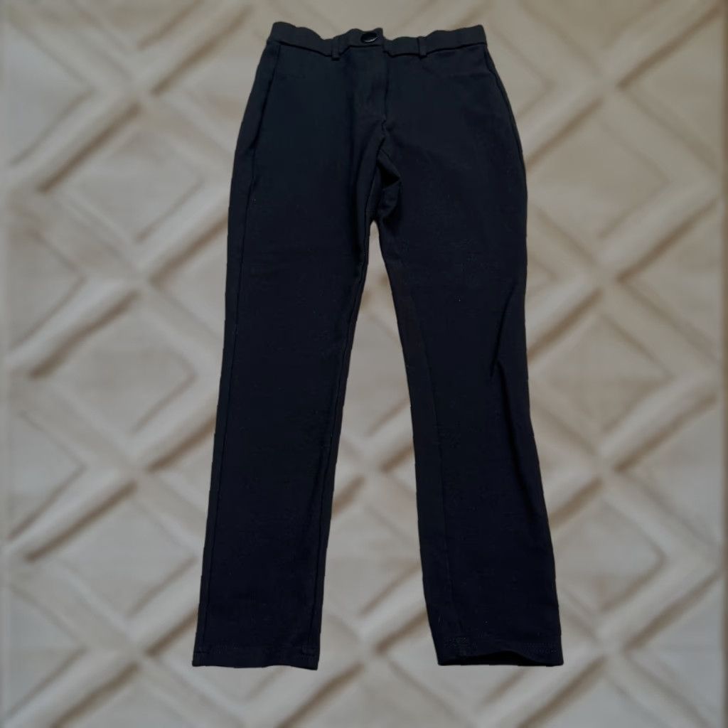 Zara Zara Women's High Rise Slim Fit Ankle Trousers Black Size 26x25.5 Business Casual & Workwear Size 32" / US 10 / IT 46 - 1 Thumbnail