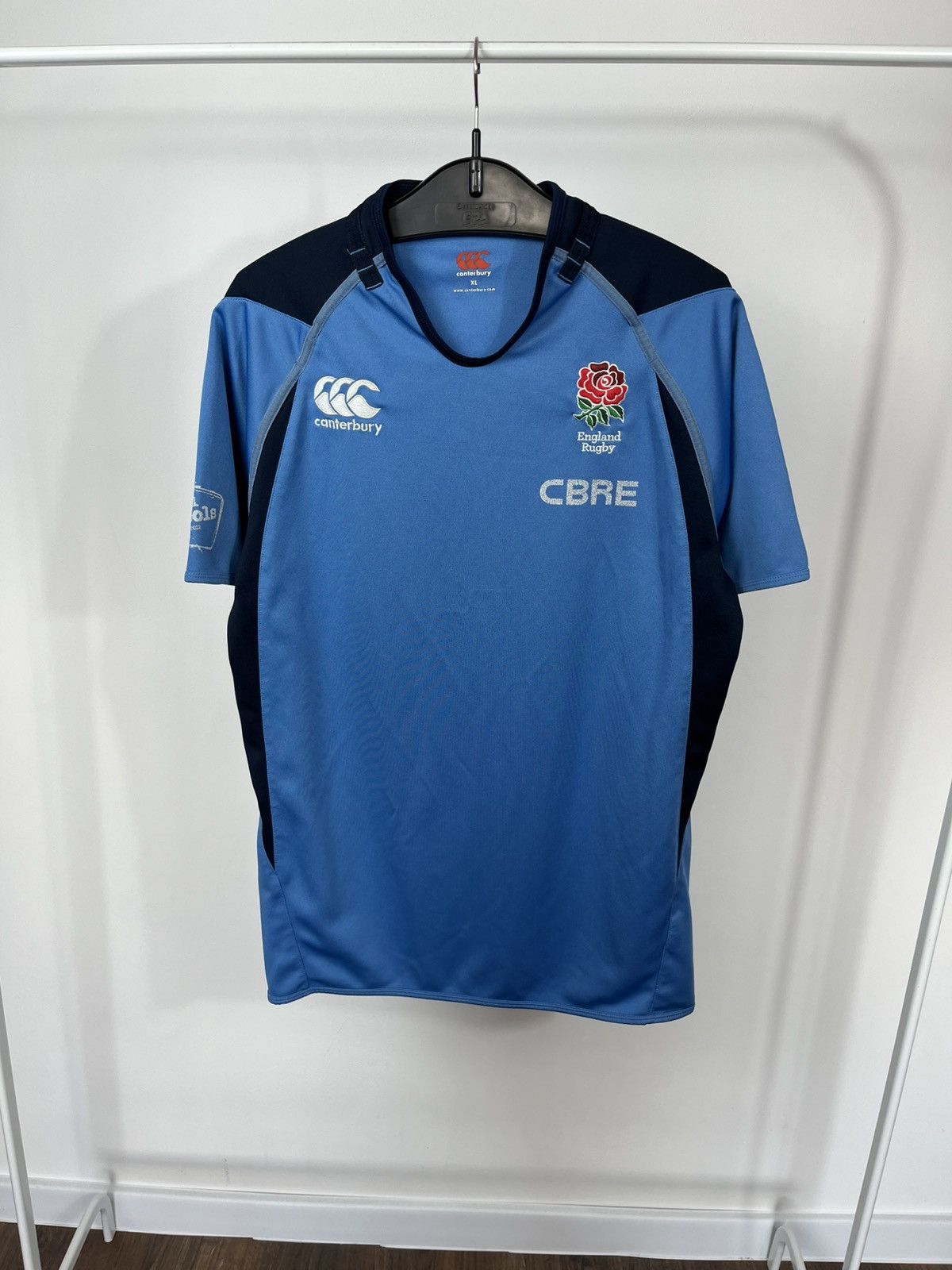 Canterbury of New Zealand Canterbury England Rugby Jersey Blue CBRE Training Shirt XL Size US XL / EU 56 / 4 - 1 Thumbnail