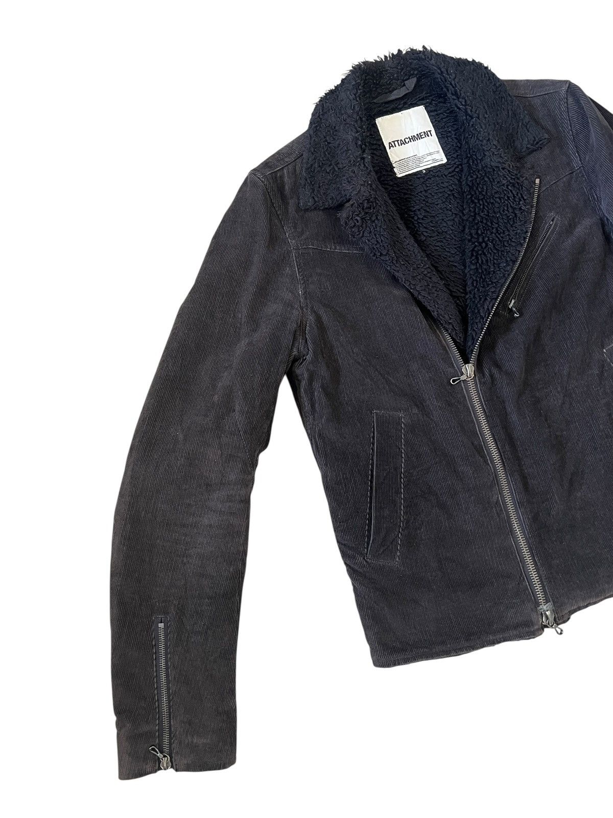 Attachment 2000s Attachment Faux Fur Corduroy Rider Jacket Size US M / EU 48-50 / 2 - 5 Thumbnail