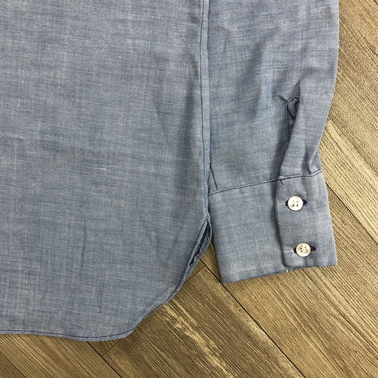 Wrangler 1970s Wrangler Embroidered Pearl Snap Western Shirt Chambray Size US S / EU 44-46 / 1 - 11 Thumbnail