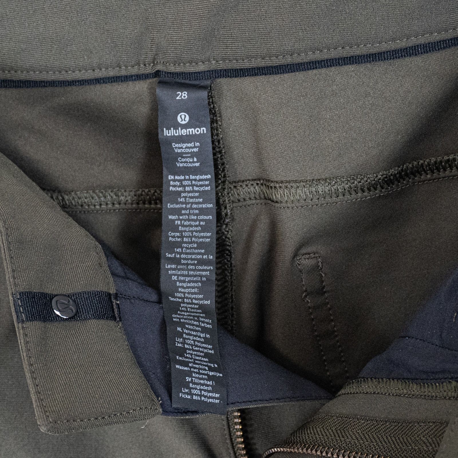 Lululemon Lululemon Men's ABC Slim fit Chino Pants Olive Green size 28 Size US 28 / EU 44 - 7 Thumbnail