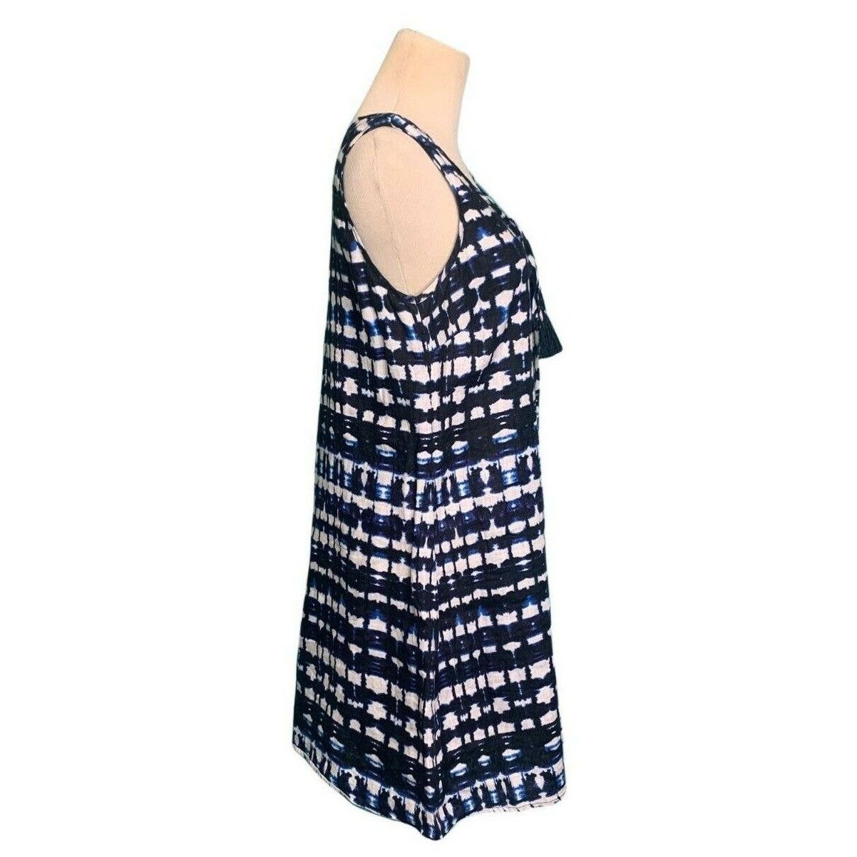 Cynthia Rowley Cynthia Rowley white blue linen sleeveless mini dress size 4 Size S / US 4 / IT 40 - 6 Thumbnail