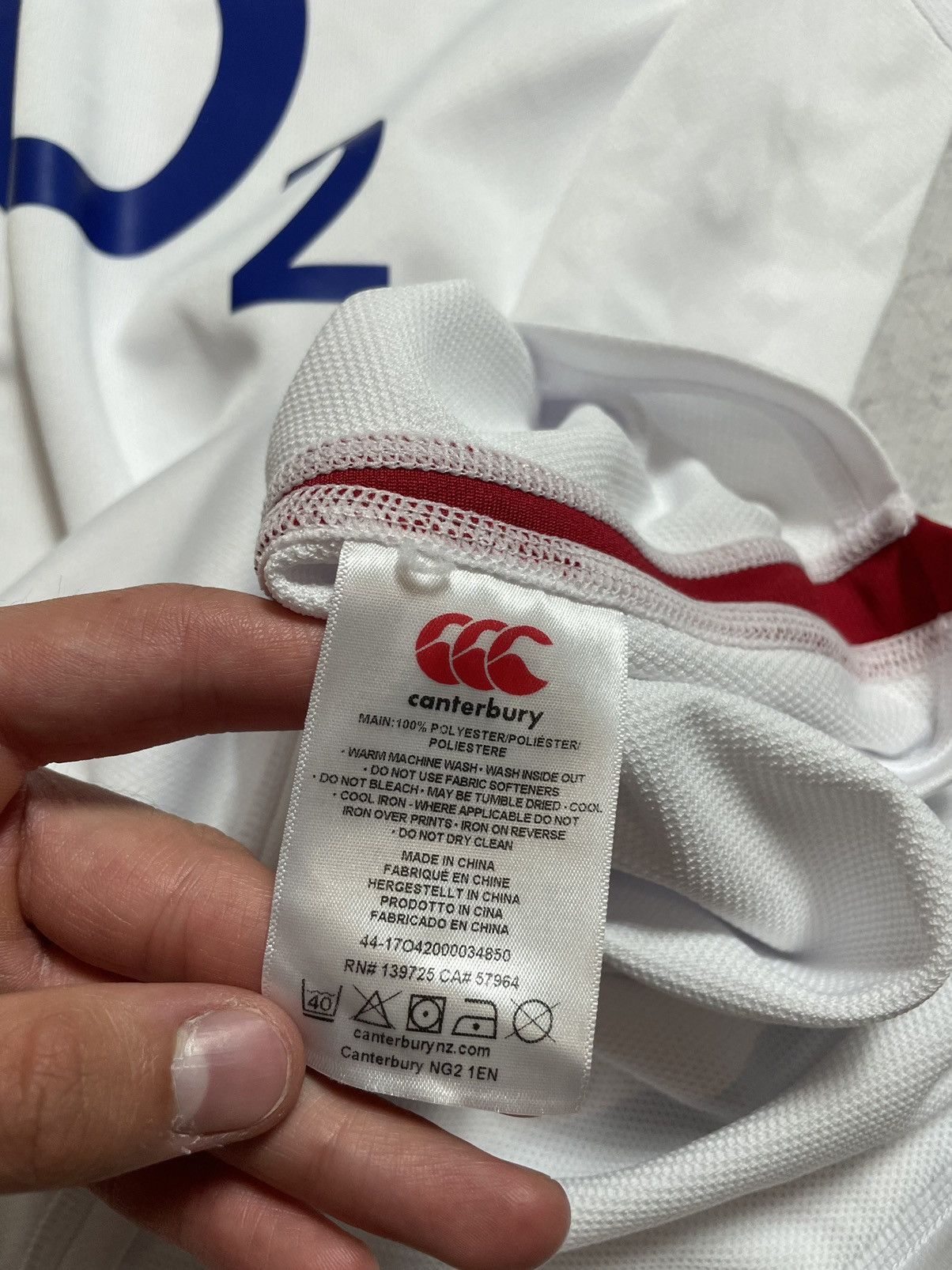 Canterbury of New Zealand × Vintage New Jersey Canterbury England Rugby League O2 Blokecore Size US M / EU 48-50 / 2 - 10 Thumbnail