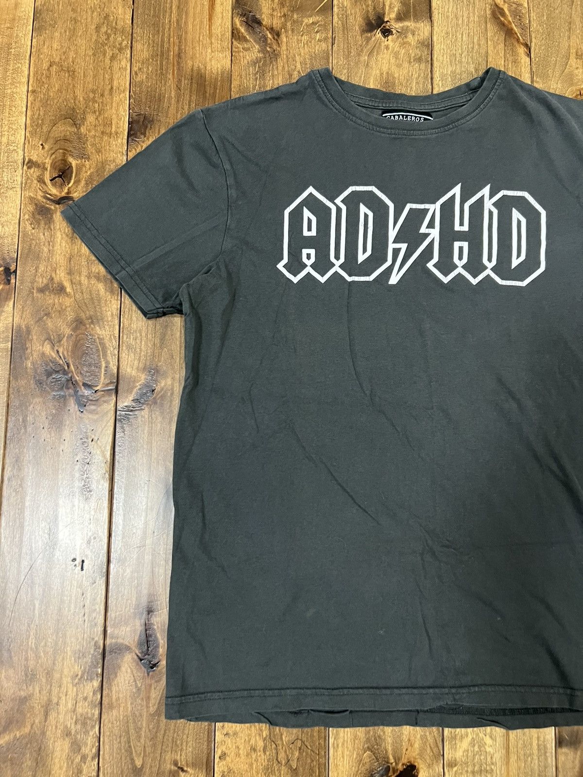 Vintage AC/DC ADHD parody shirt Size US M / EU 48-50 / 2 - 3 Thumbnail