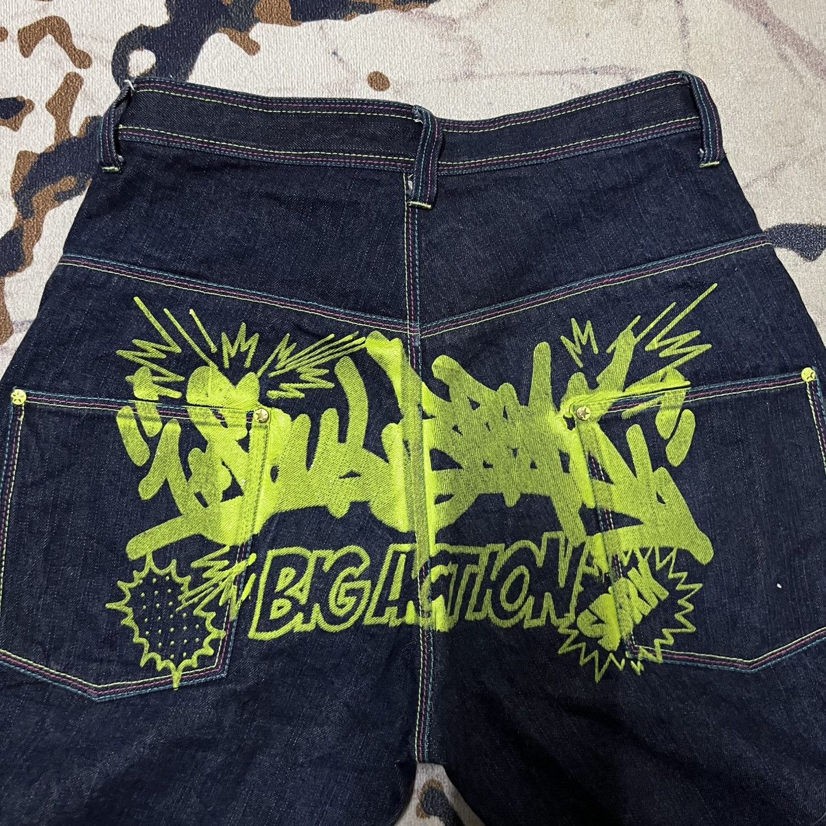 Other Soul Break Denim Jeans Graffiti Print Size US 31 - 3 Thumbnail