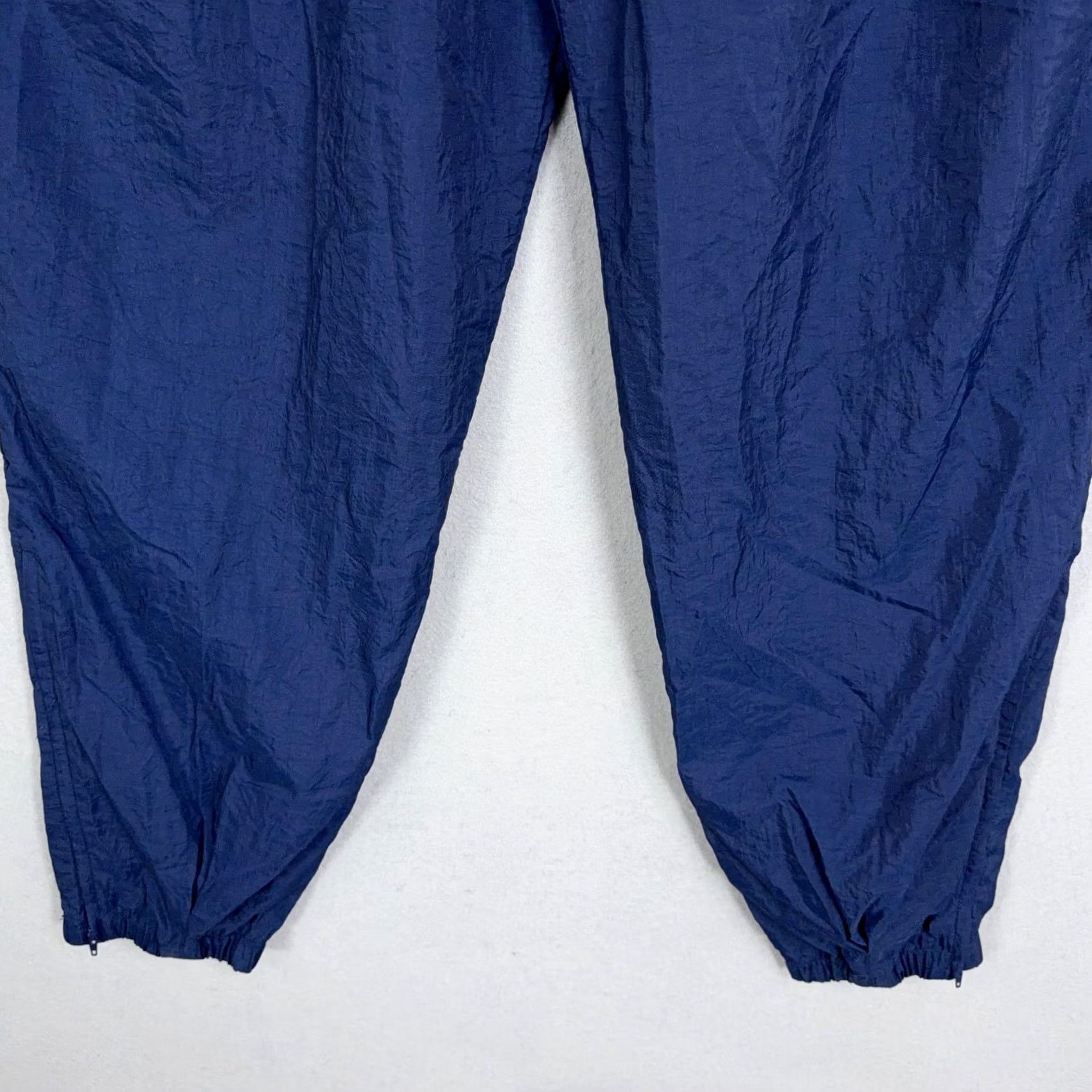Nike Nike Pants Mens XL Blue Track Windbreaker Ankle Zip Pockets Nylon Tapered Sports Baggy Casual Activewear Size US 36 / EU 52 - 3 Thumbnail