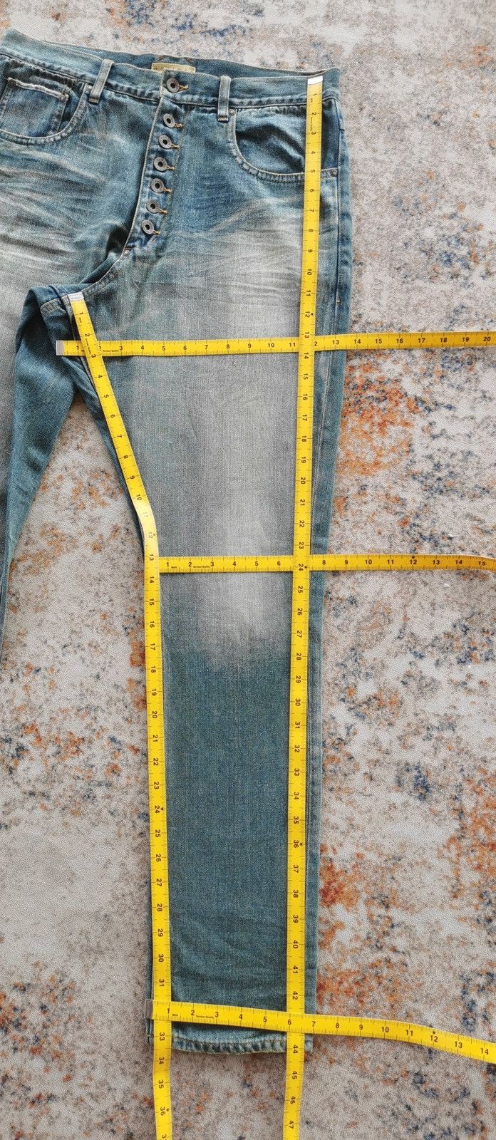 Japanese Brand Bond And Peace Show Button Jeans Size US 32 / EU 48 - 10 Thumbnail