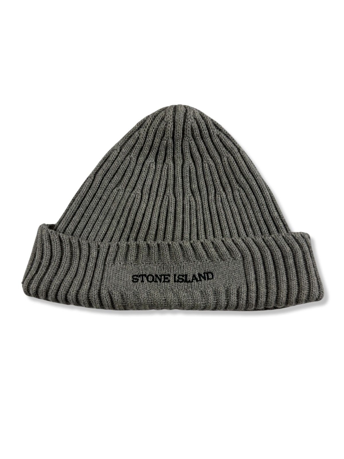 image of Stone Island Vintage Beanie in Grey, Men's