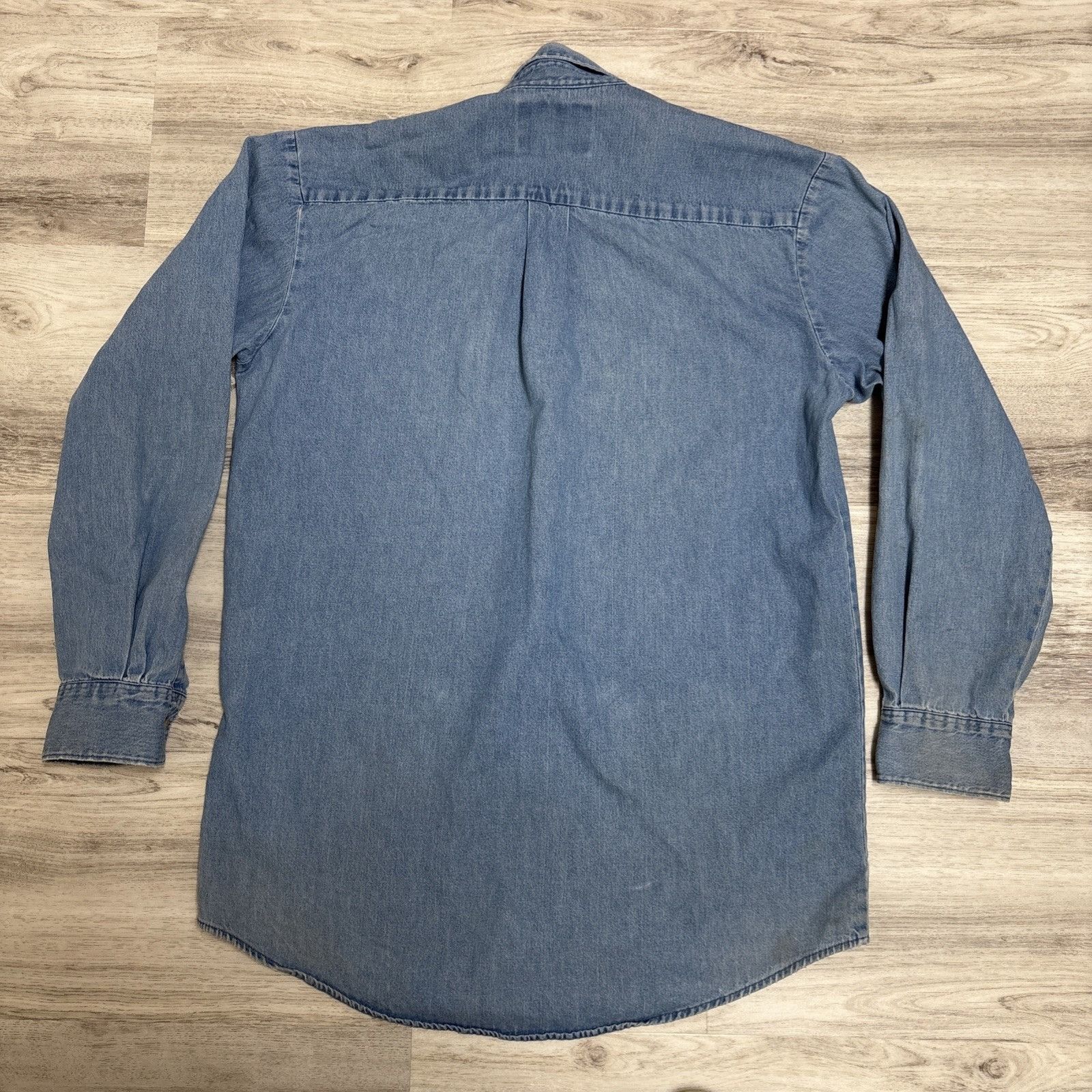 Dickies Dickies Denim Shirt Mens M Distressed Button Down Collar Cow Size US M / EU 48-50 / 2 - 7 Thumbnail