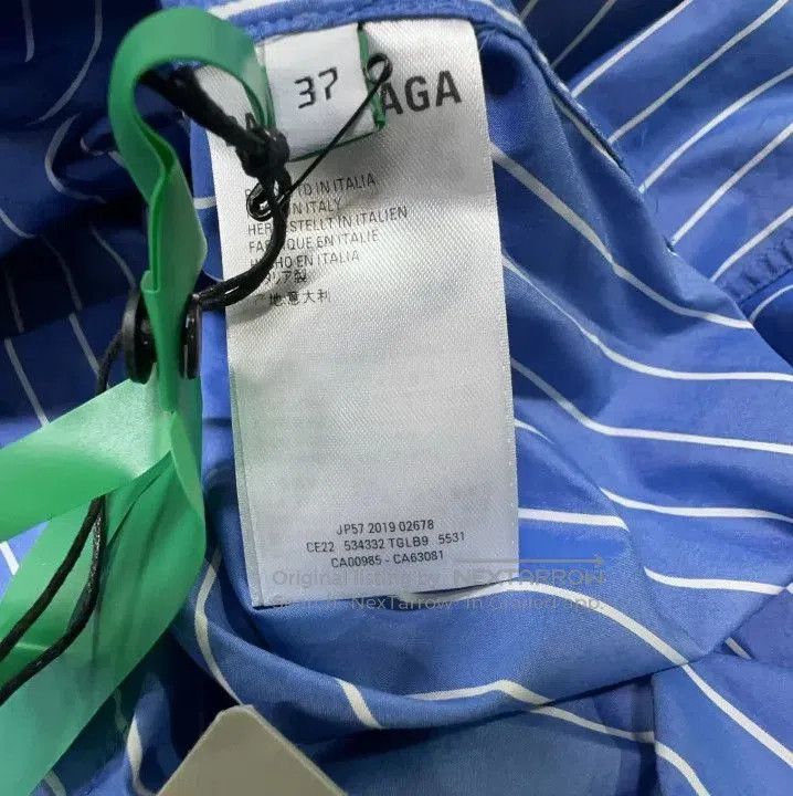 Balenciaga Balenciaga Striped Logo Print Short Sleeve Shirt. Size US M / EU 48-50 / 2 - 6 Thumbnail