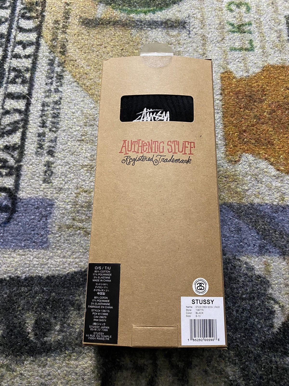 Stussy Stussy Crew Socks (3 Pack) Size ONE SIZE - 1 Thumbnail