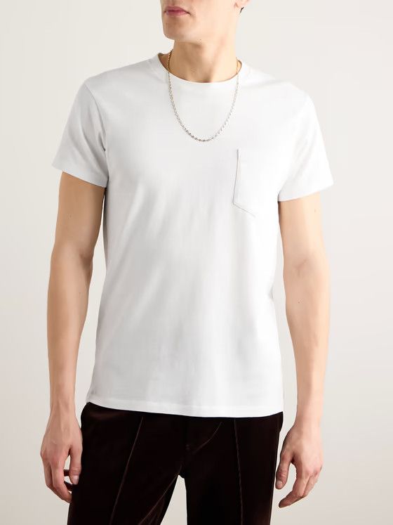 Tom Ford o1w1db10125 TFJ827 Short Sleeve T-Shirt in White Size US S / EU 44-46 / 1 - 2 Thumbnail