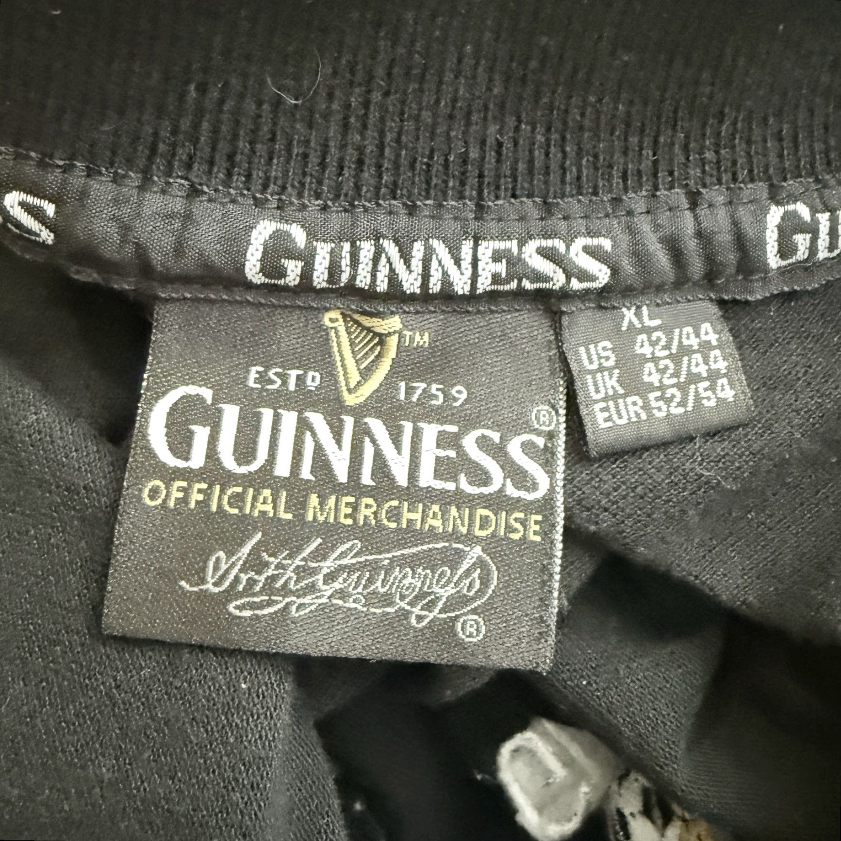 Vintage Guinness Dublin Black Casual Polo Shirt Mens XL Soccer, Polo, Casual, Black, Guinness, XL, Mens Size US XL / EU 56 / 4 - 4 Thumbnail