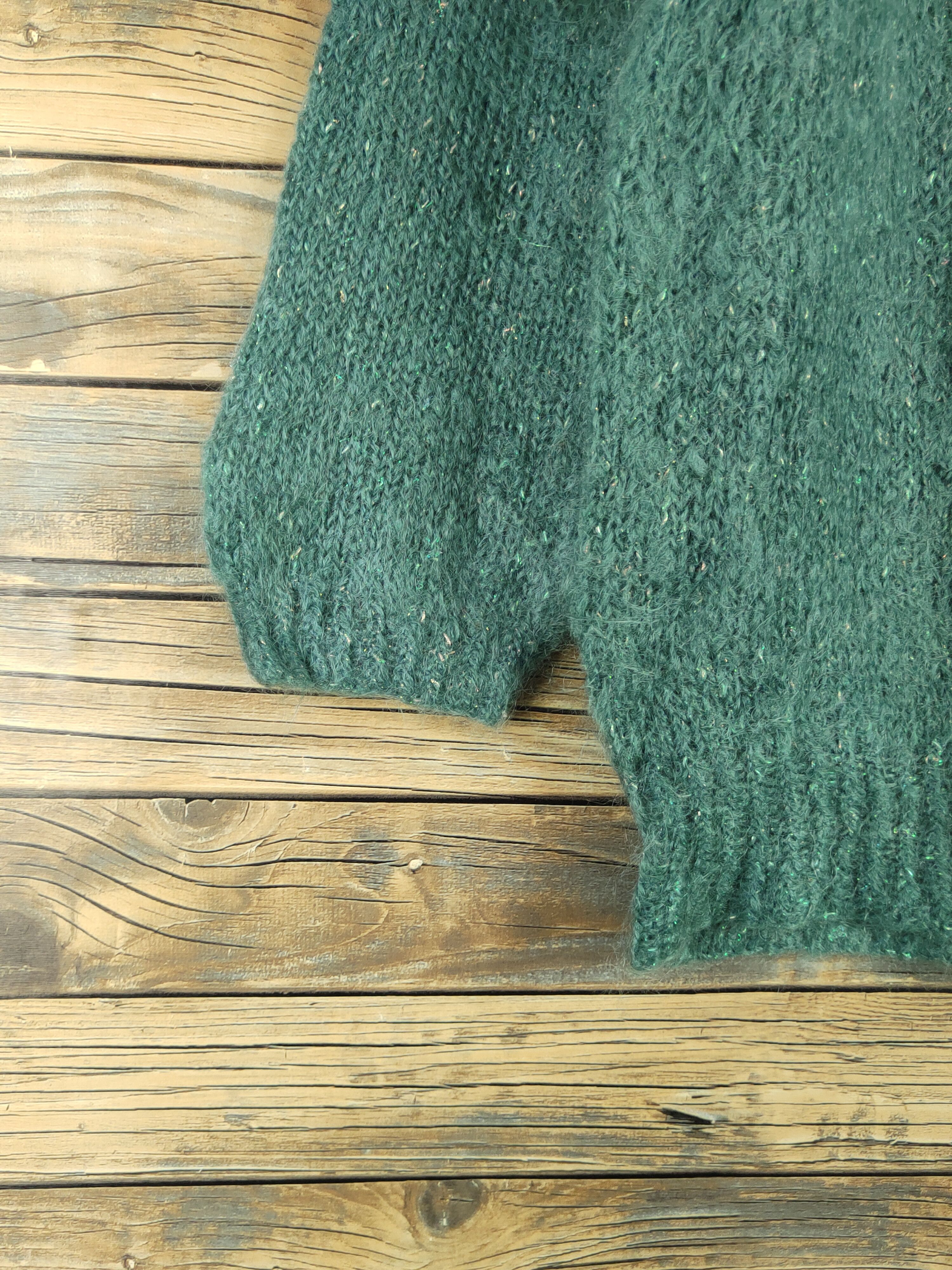 Japanese Brand Japanese Brand Green Knitwear Wool Sweatshirts #W2138 Size M / US 6-8 / IT 42-44 - 4 Thumbnail