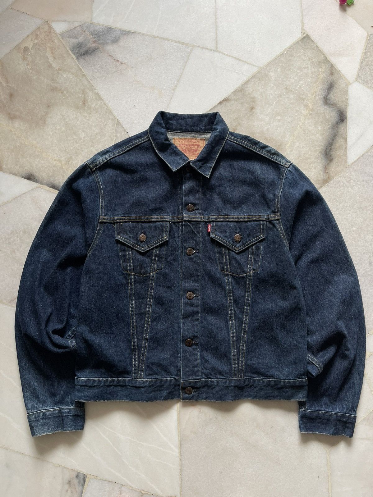 Levi's Vintage Clothing Levis 557 XX Big E Button 555 Tracker Jacket Size US L / EU 52-54 / 3 - 3 Thumbnail