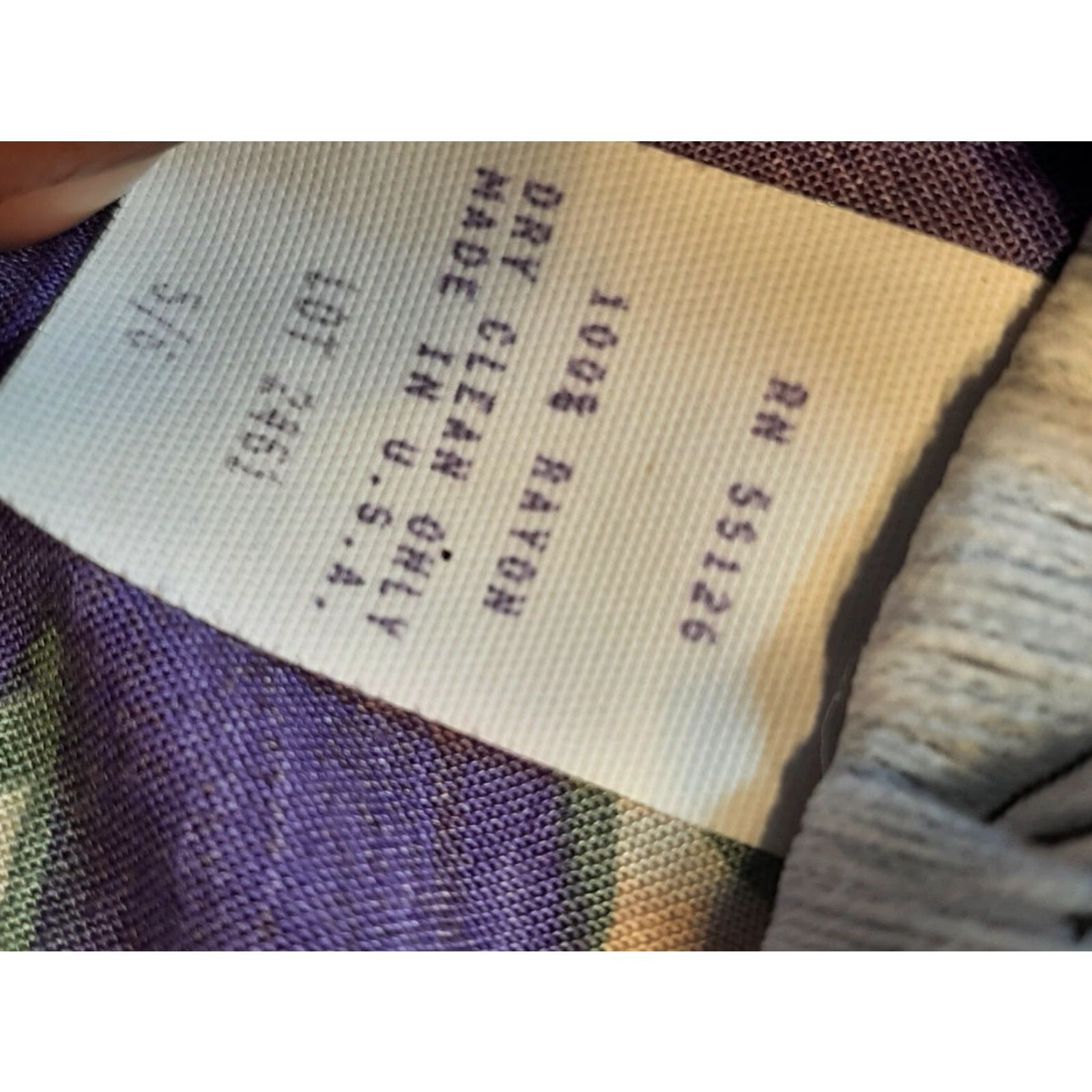 Vintage VINTAGE Positive Attitude Long Dress Blue Purple Short Sleeve Button Down SZ 5/6 Size 27" / US 4 / IT 40 - 4 Thumbnail
