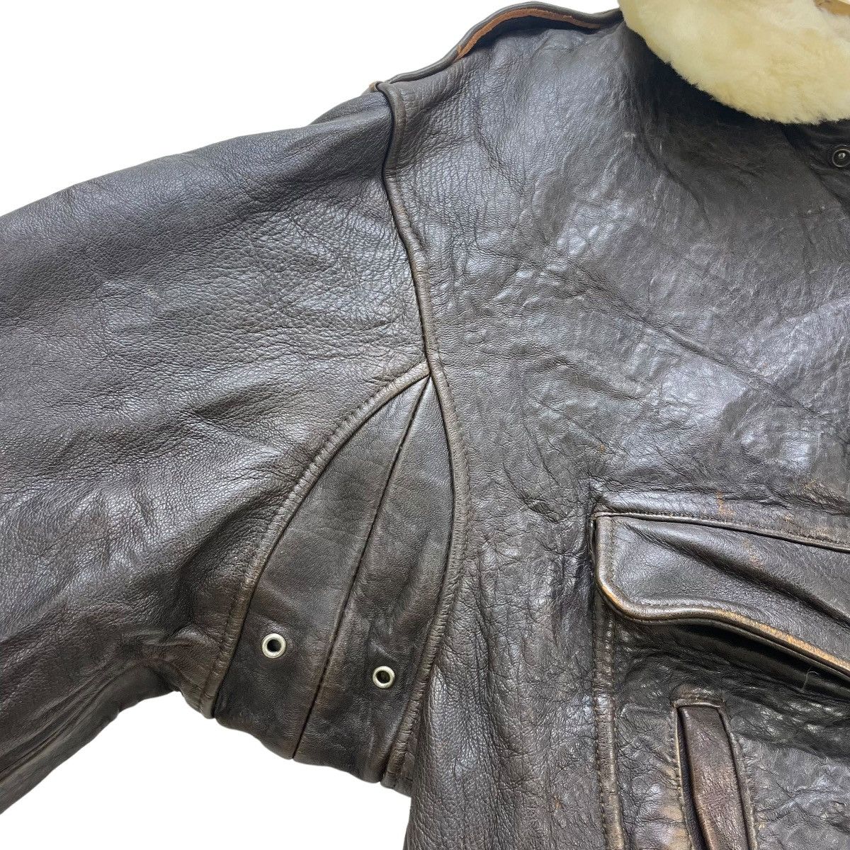 Aviator Nation 💥Vintage 80 Dog Fight A2 Leather Jacket Size US M / EU 48-50 / 2 - 7 Thumbnail