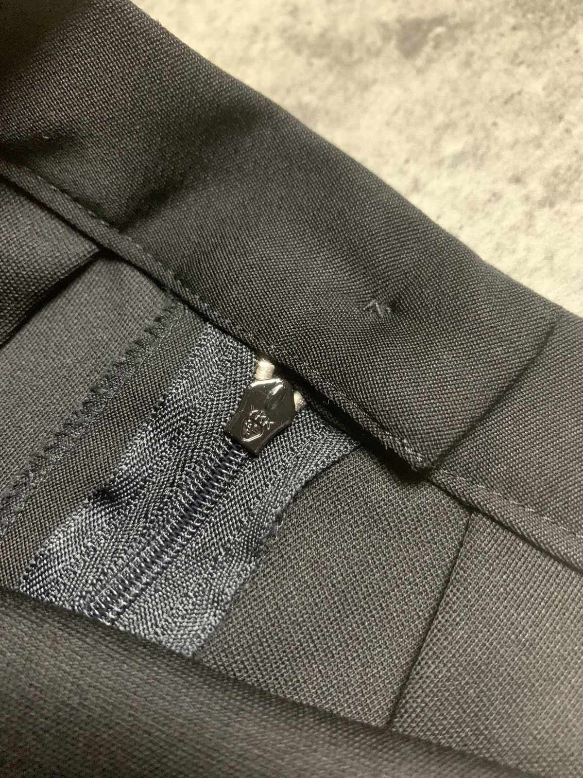 Yohji Yamamoto Iconic Yohji Yamamoto + Noir Black Wool Skirt Single Pocket Size 22" - 10 Thumbnail
