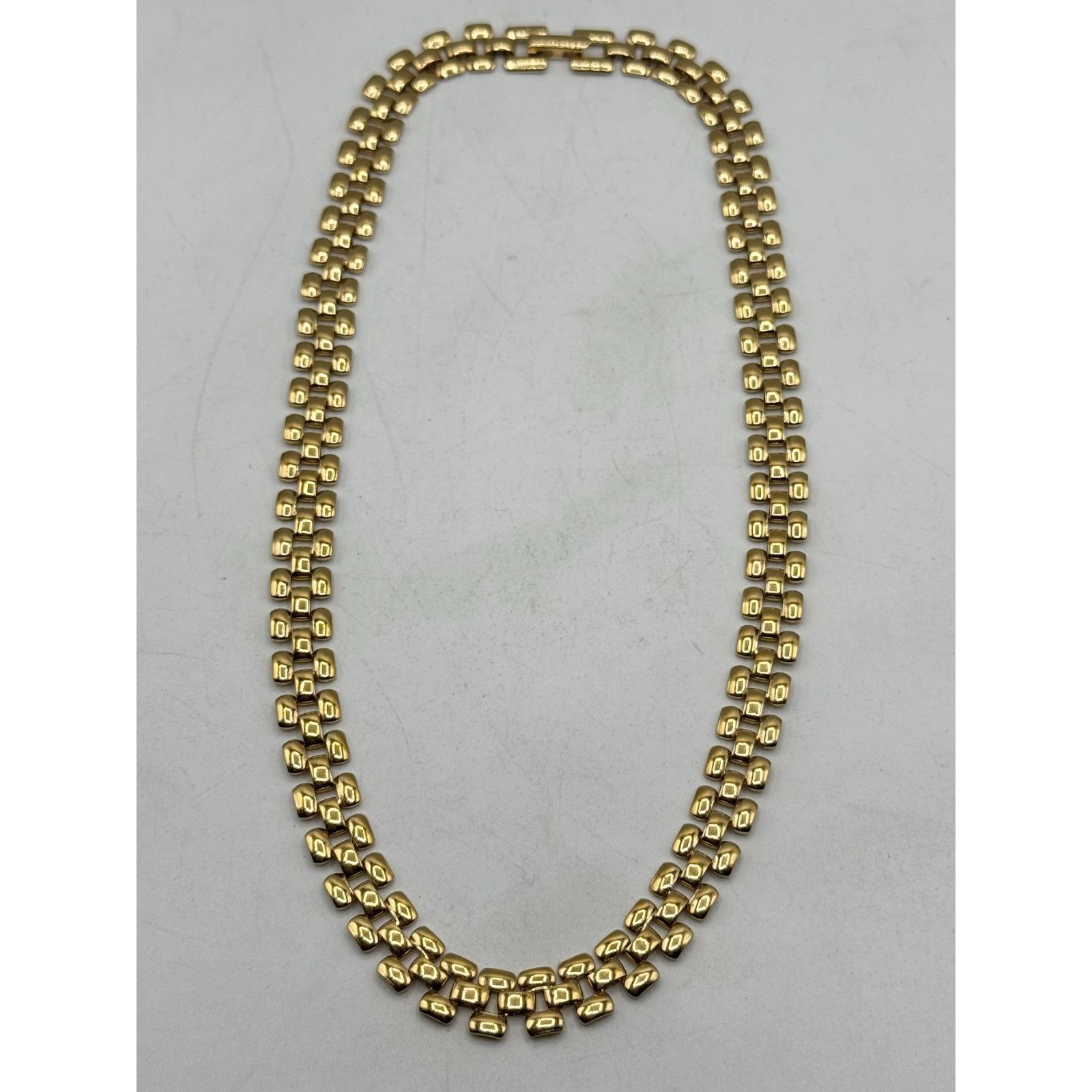 Vintage Vintage gold tone collar panel link necklace Size ONE SIZE - 2 Thumbnail