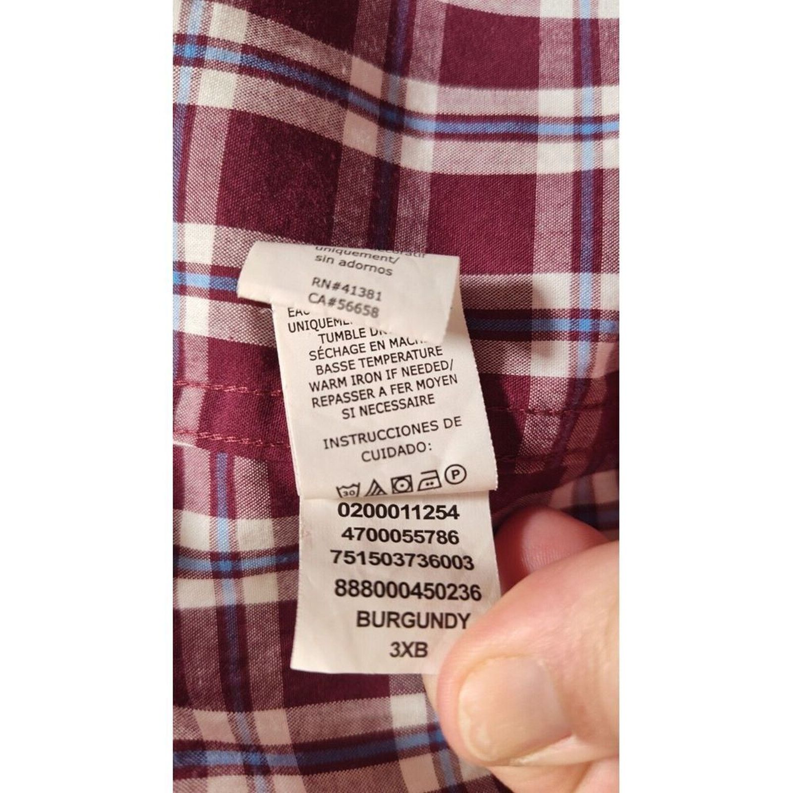 Chaps Chaps By Ralph Lauren Men's Size 3xb xxxl Blue Maroon Plaid Size US XXL / EU 58 / 5 - 11 Thumbnail
