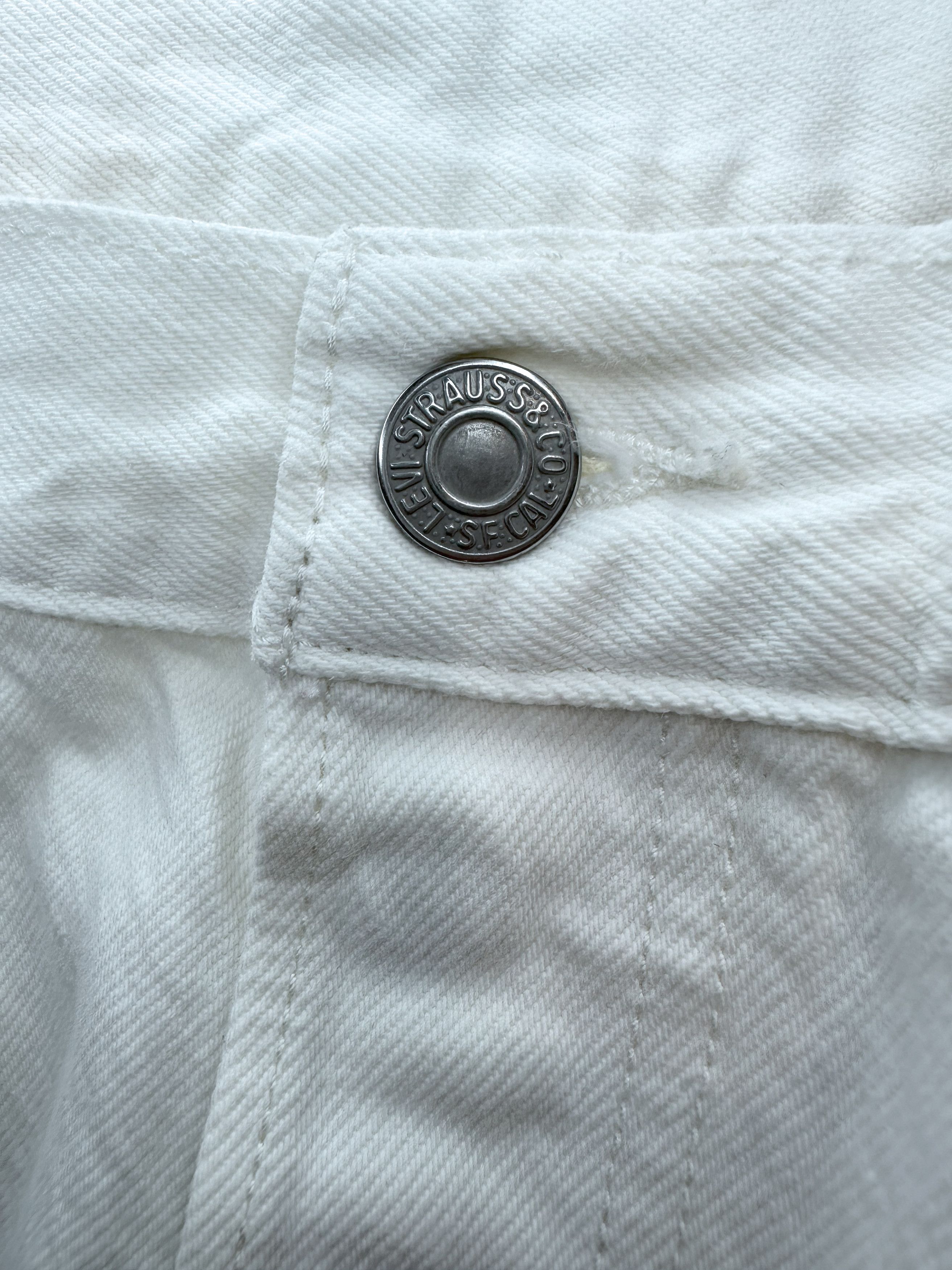 Levi's White Levis Denim Size US 32 / EU 48 - 4 Thumbnail